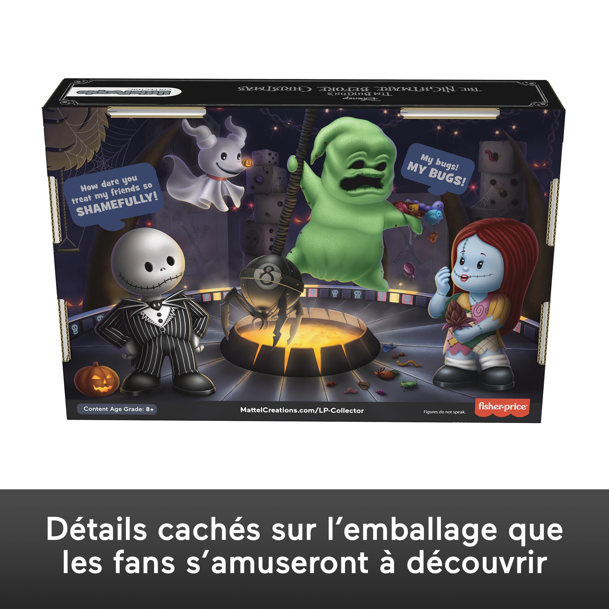 Little People Collector Disney Tim Burton’s the Nightmare Before Christmas Special Edition Set for Adults & Fans, 4 Figures in a Display Package (Amazon Exclusive)