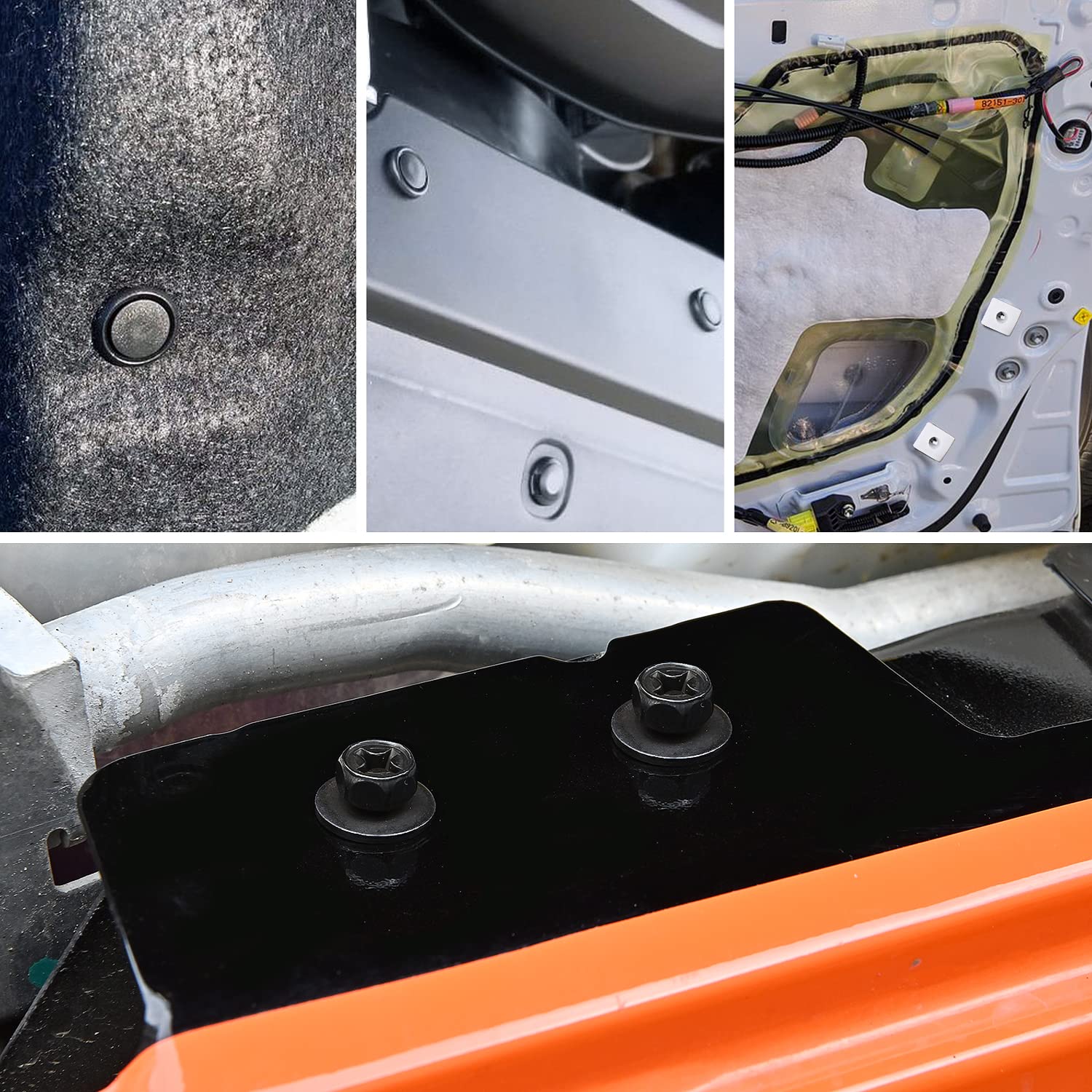 Gooacc 101Pcs Engine Under Cover Push-Type Retainer for Lexus &Toyota Clips 90467-07201 Front Bumper Nut Grommet Avalon & Camry 90189-06193 Liner Screw Bolt 90159-60477 with Fastener Remover