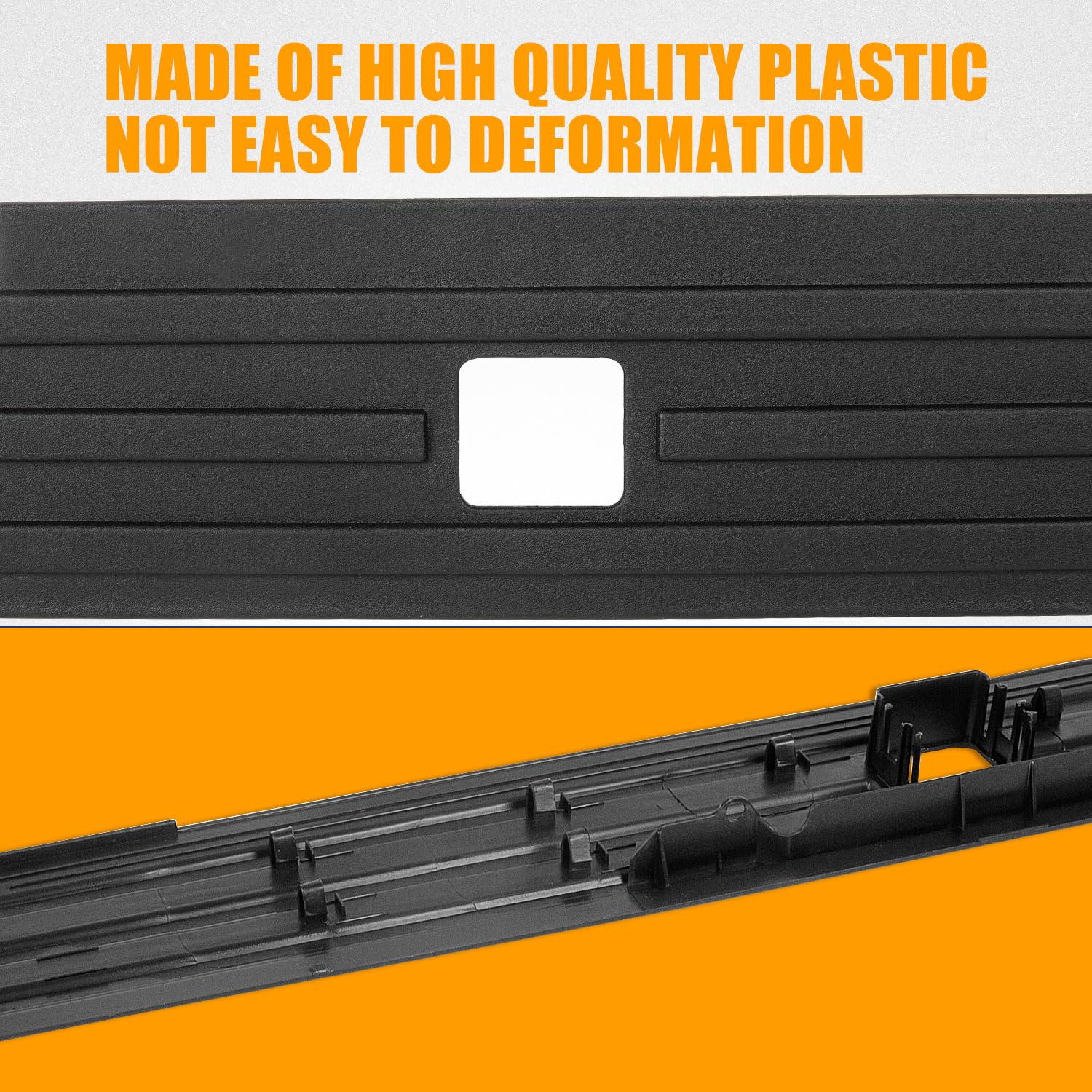 RANSOTO Tailgate Molding Top Trim Cap Compatible with 2015 2016 2017 2018 2019 2020 Ford F-150 F150 Flexible Step Center Piece Protector Cover Replaces FO1904135