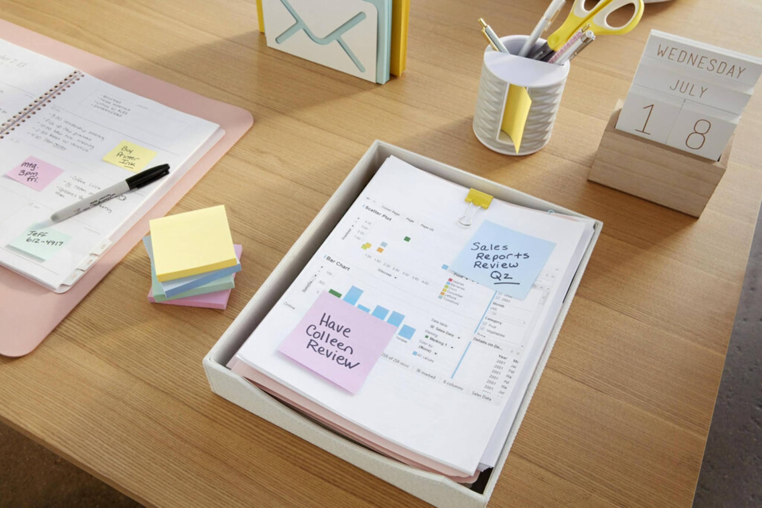 Post-it Mini Notes, 1.5x2 in, 12 Pads, America's #1 Favorite Sticky Notes, Sweet Sprinkles, Pastel Colors (Pink, Blue, Mint, Yellow), Clean Removal, Recyclable (653-AU)