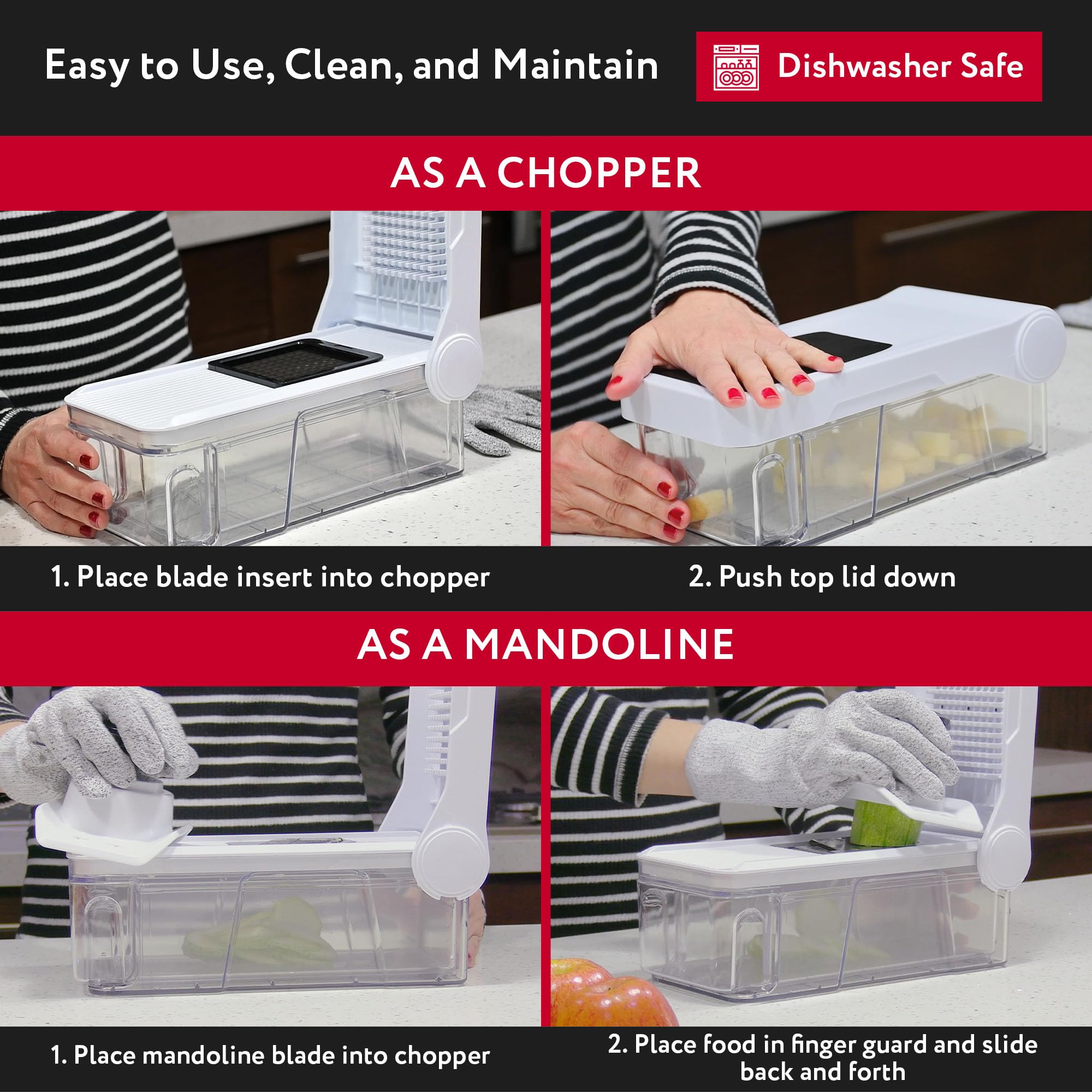 Fullstar Vegetable Chopper, Cheese Slicers, Food Chopper, Veggie Chopper, Onion Chopper, Vegetable Chopper with Container, Mandoline Slicer & Cheese Grater (7 in 1 - White)