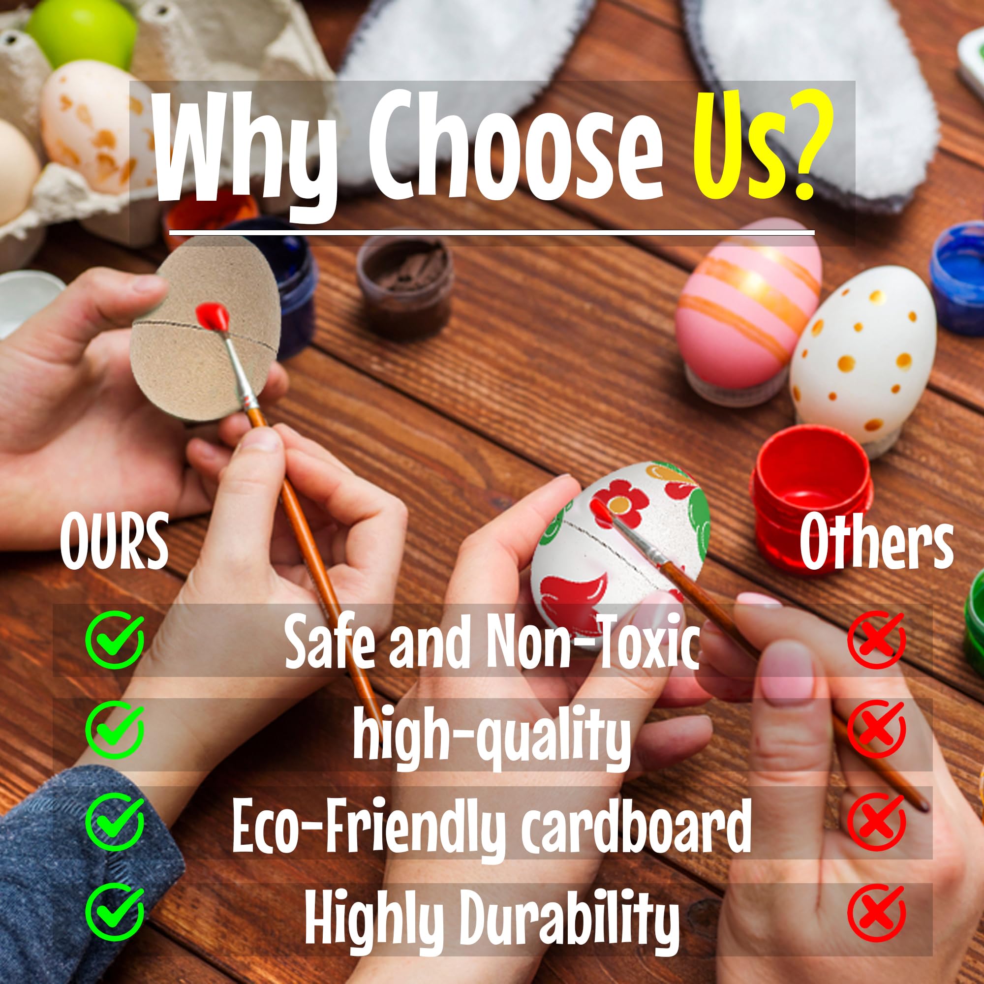 Fun Express DIY Easter Eggs - 12 Eggs - Paper Mache - Great for Easter Egg Decorating Alternatives and Home Decor, Crafts, School and Church Activities