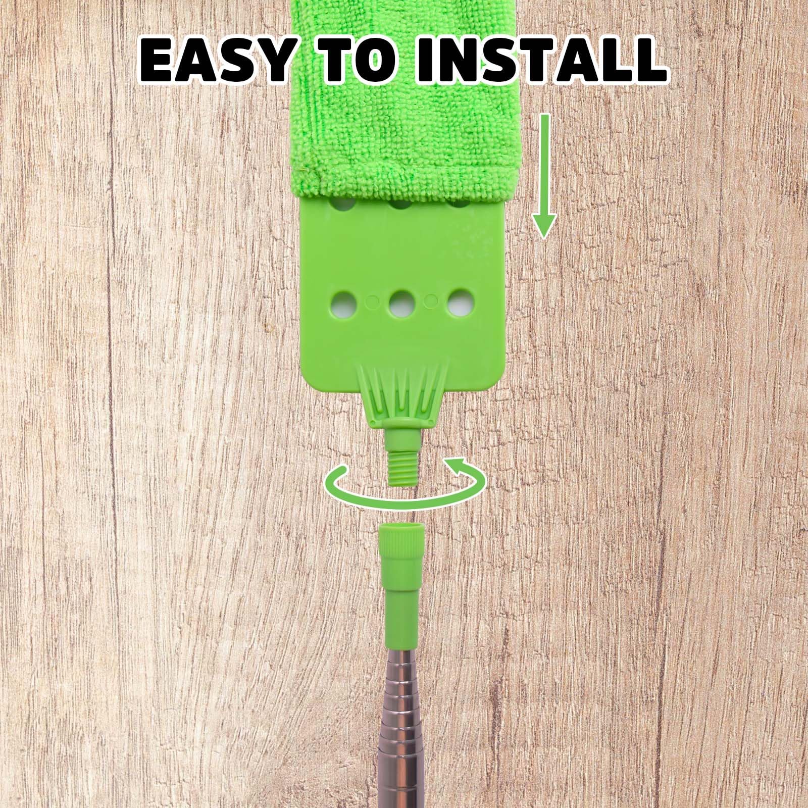 Retractable Gap Dust Cleaner Under Appliance Cleaning Tool, Bafezoze Flat Duster for Under Refrigerator Fridge Stove Couch Bed, Skinny Thin Duster for Tight Spaces
