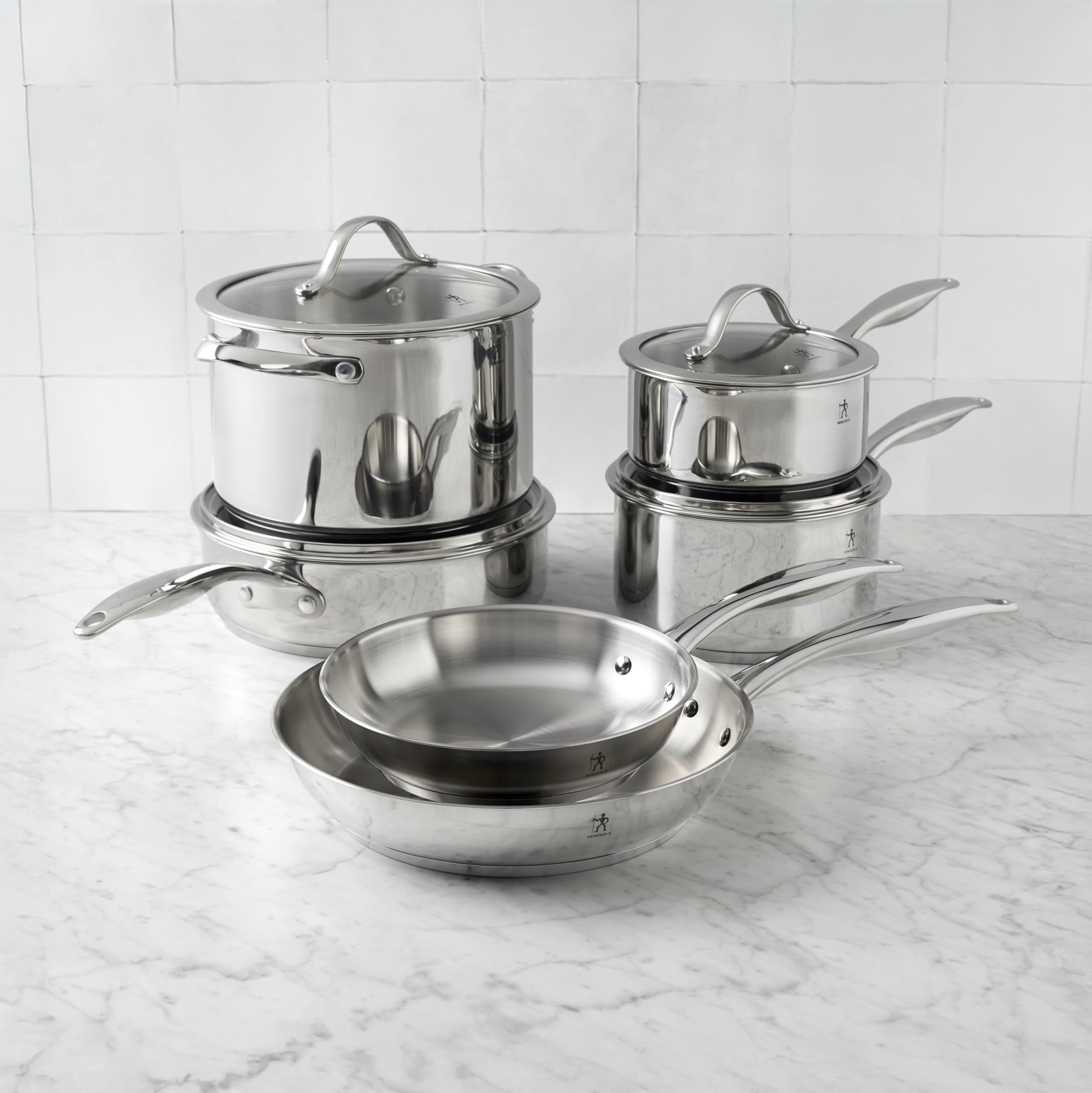 Henckels Aragon 10-pc Stainless Steel Cookware Set