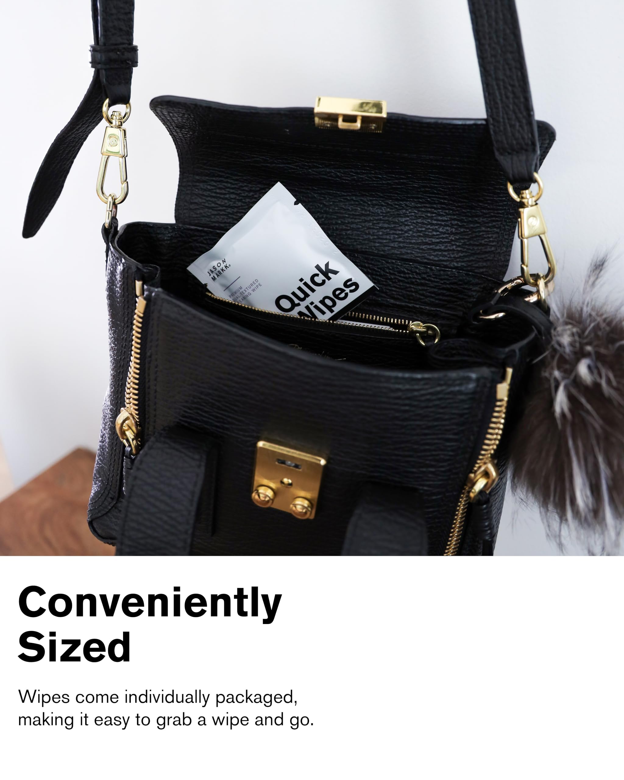 Jason Markk Quick Wipes, Shoe Cleaner, 30 Pack, Individually Packed, Sneaker Care, Ideal for Footwear, Safe for Leather, Suede, Nubuck, Cotton, Knits