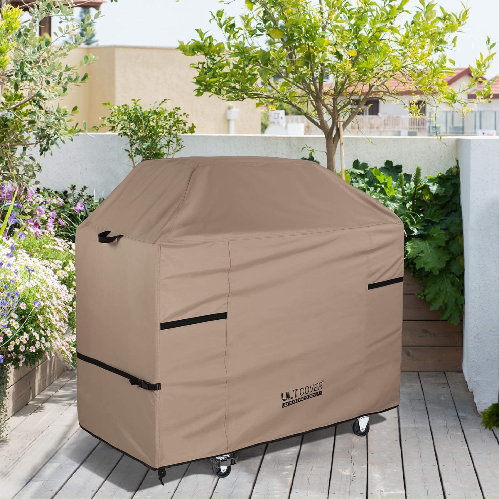 ULTCOVER Waterproof Grill Cover 64 inch, Heavy Duty BBQ Cover for 4-6 Burners Outdoor Gas Barbecue Grill