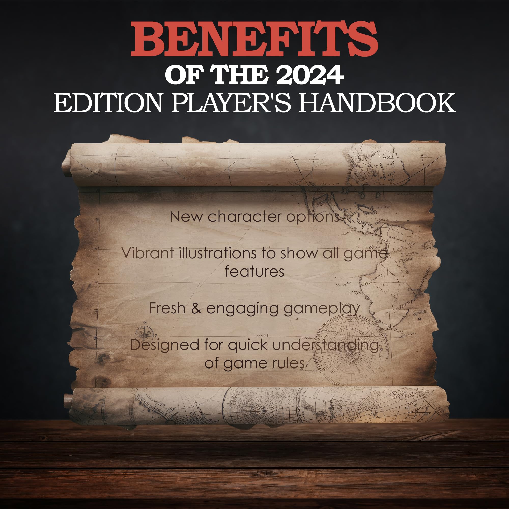 CraftyCrocodile Dungeons and Dragons 2024 Player's Handbook Bundled with DND 6 Dice Sets, Flannel Bags, Complete Printable Kit - Core Rulebook with D&D Starter Set Accessory - Tabletop Board Game