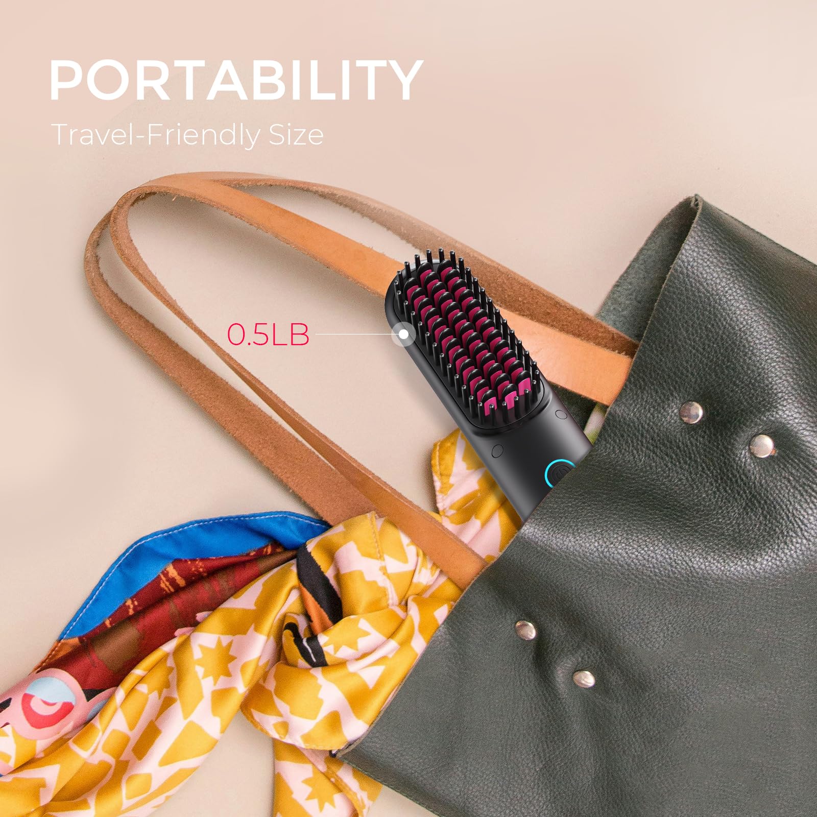 TYMO Airflow Curling Iron + TYMO Porta Cordless Hair Straightener Brush