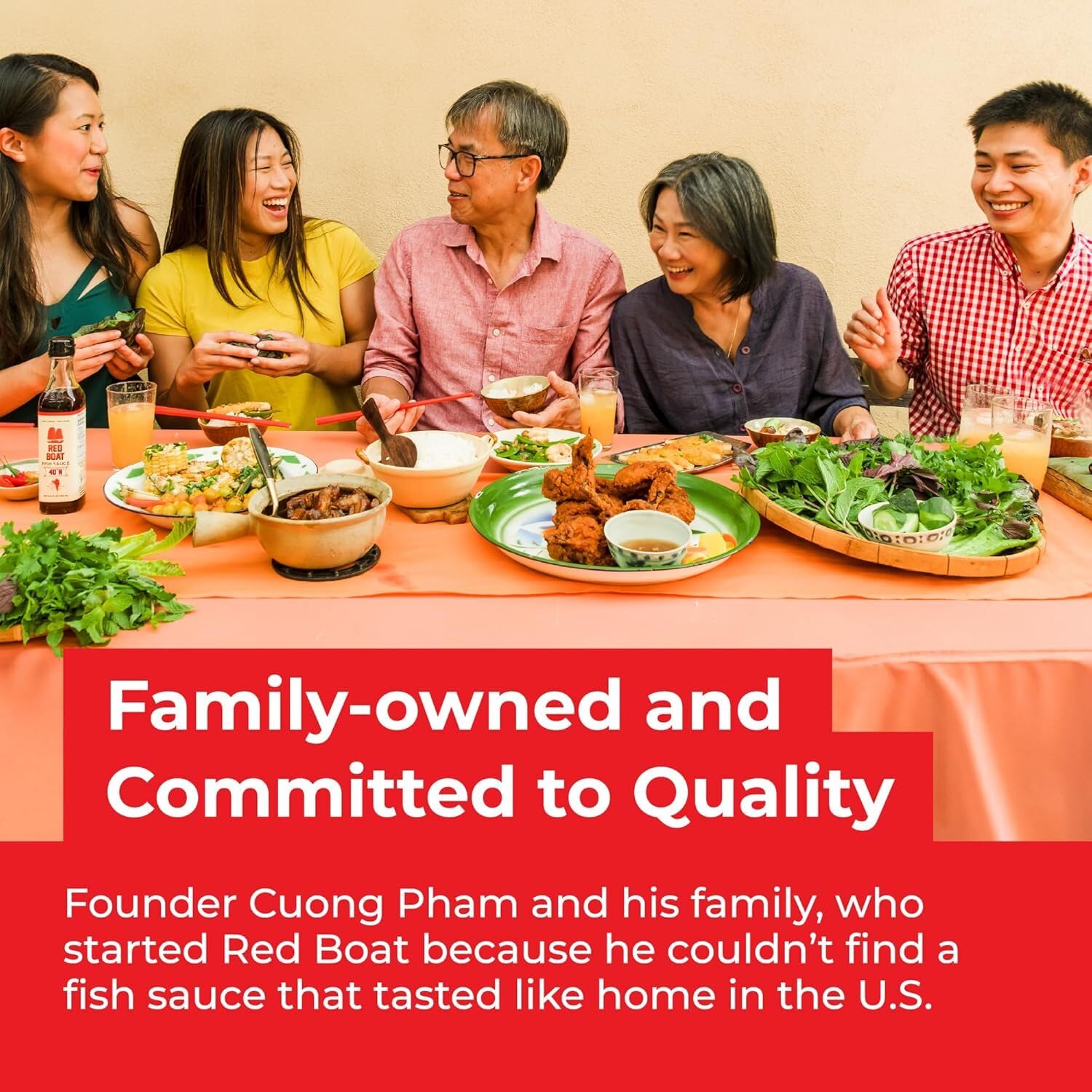 Red Boat Fish Sauce, Phamily Reserve | Premium 50°N fish sauce sustainably made with just two ingredients in Vietnam | Higher Protein For Exceptional Flavor | Gluten and sugar free, no preservatives | 8.45 fl oz.