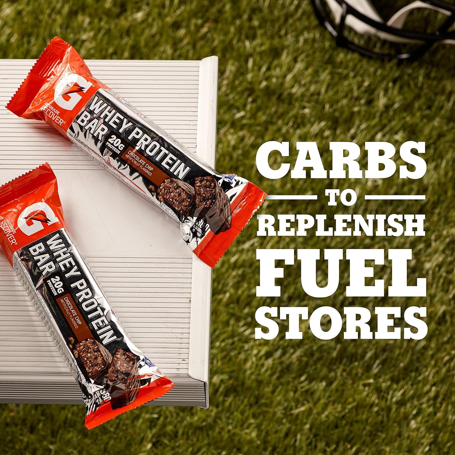Gatorade Whey Protein Recover Bars Chocolate Caramel, 2.8 Oz, 6 Ct