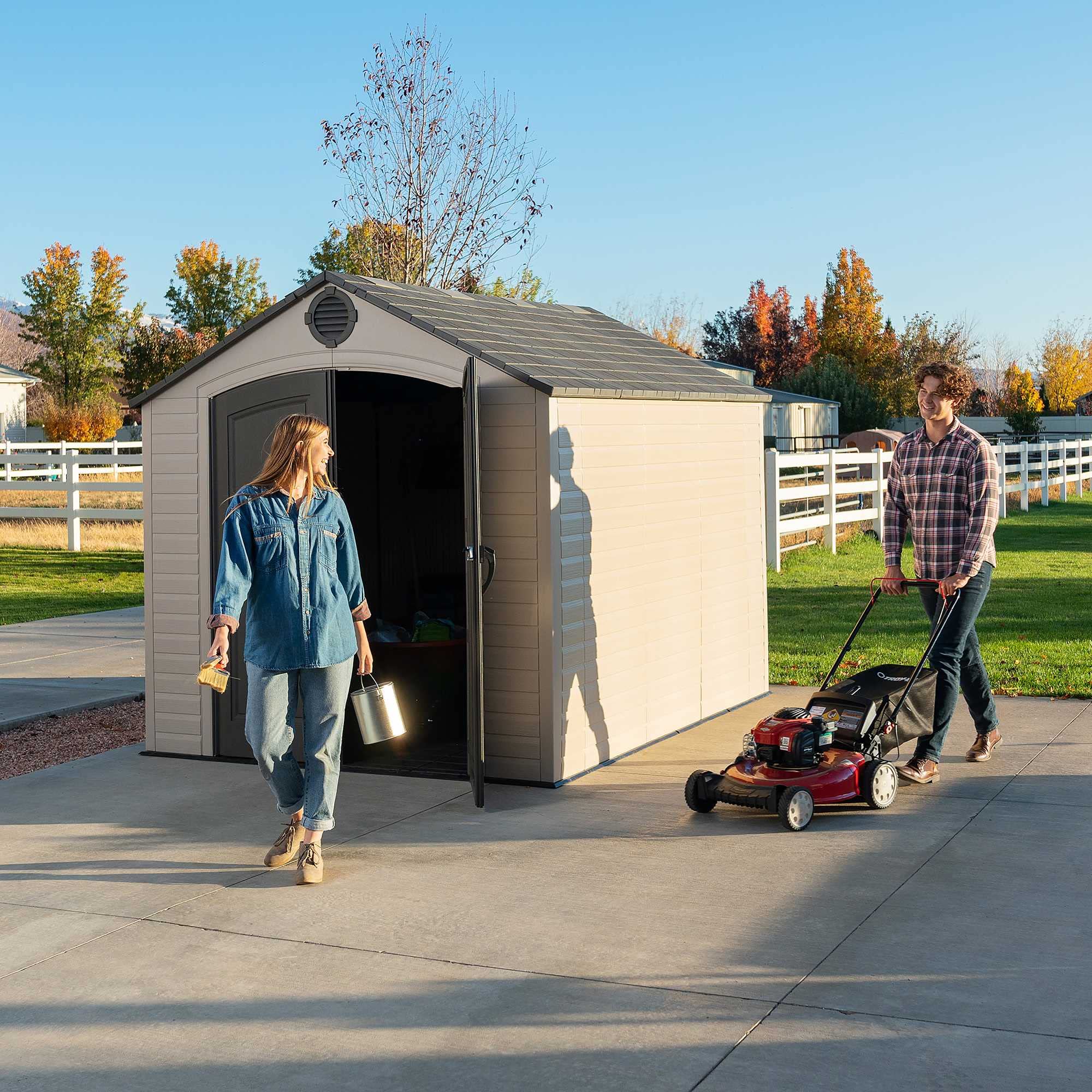 Lifetime Outdoor Storage Shed, 8 x 10 Feet