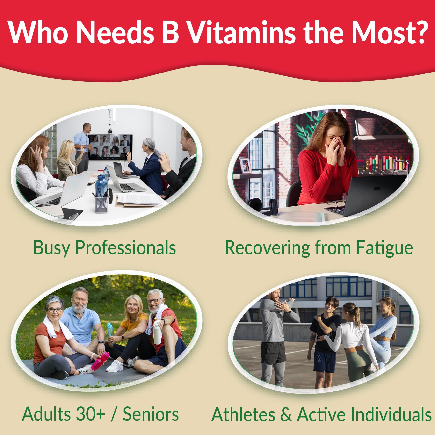 Super Vitamin B Complex Gummies - All B Vitamins Including Methyl B12, B1, B2, B3, B5, B6, Biotin, Methylfolate with Vitamin C, Choline, Inositol, PABA for Energy, Brain & Immune Support, Sugar Free