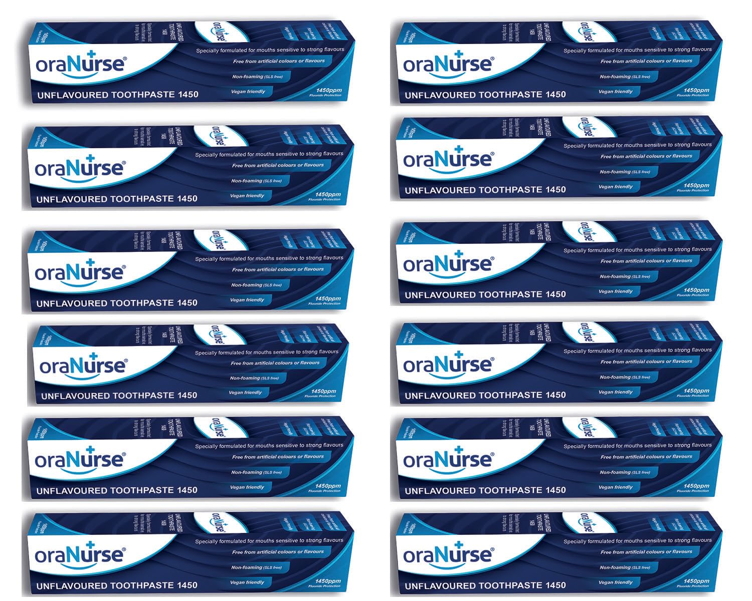 Oranurse 50ml Unflavoured Toothpaste (Pack Of 12)