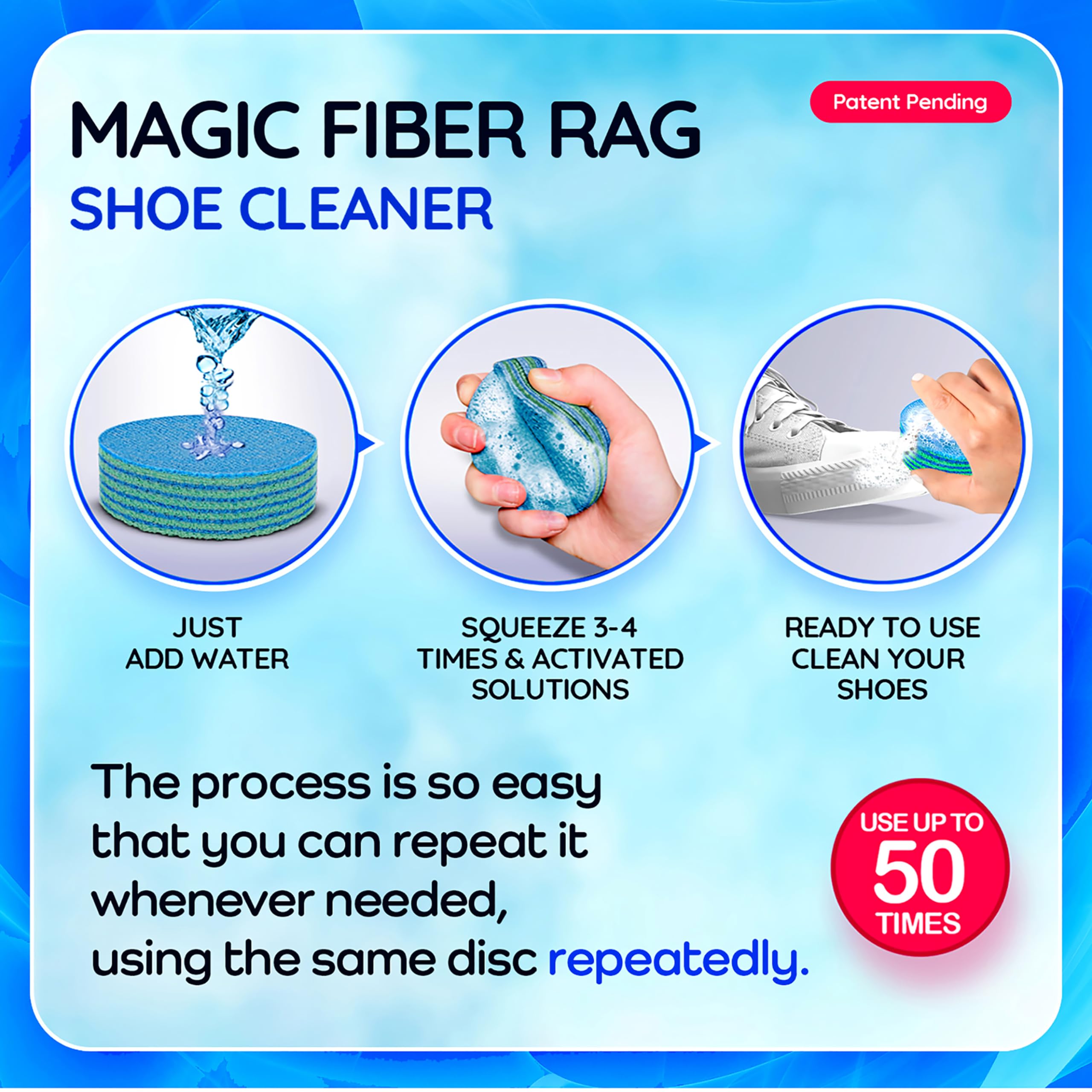 Instant Shoe Cleaner- Sneaker Sole Cleaner Stain Remover- Shoe Eraser (1 Pack)