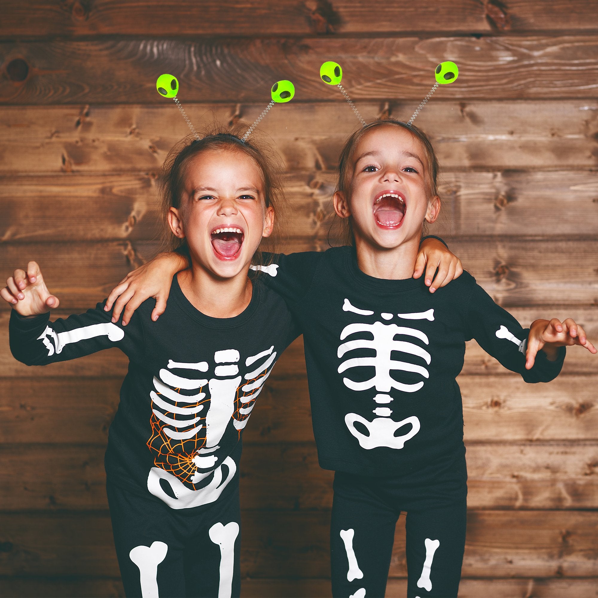 Alien Boppers Kids Headband Party Favors - Glow in The Dark Headbands Aliens - Pack of 12