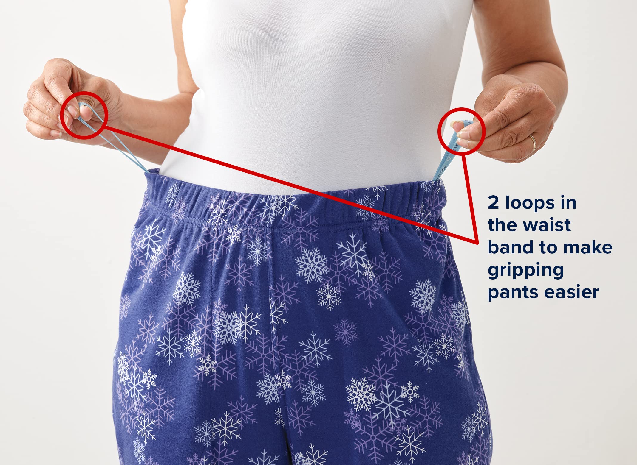 Women’s Pull-On Adaptive Elastic-Waist Textured Pant - Black MED