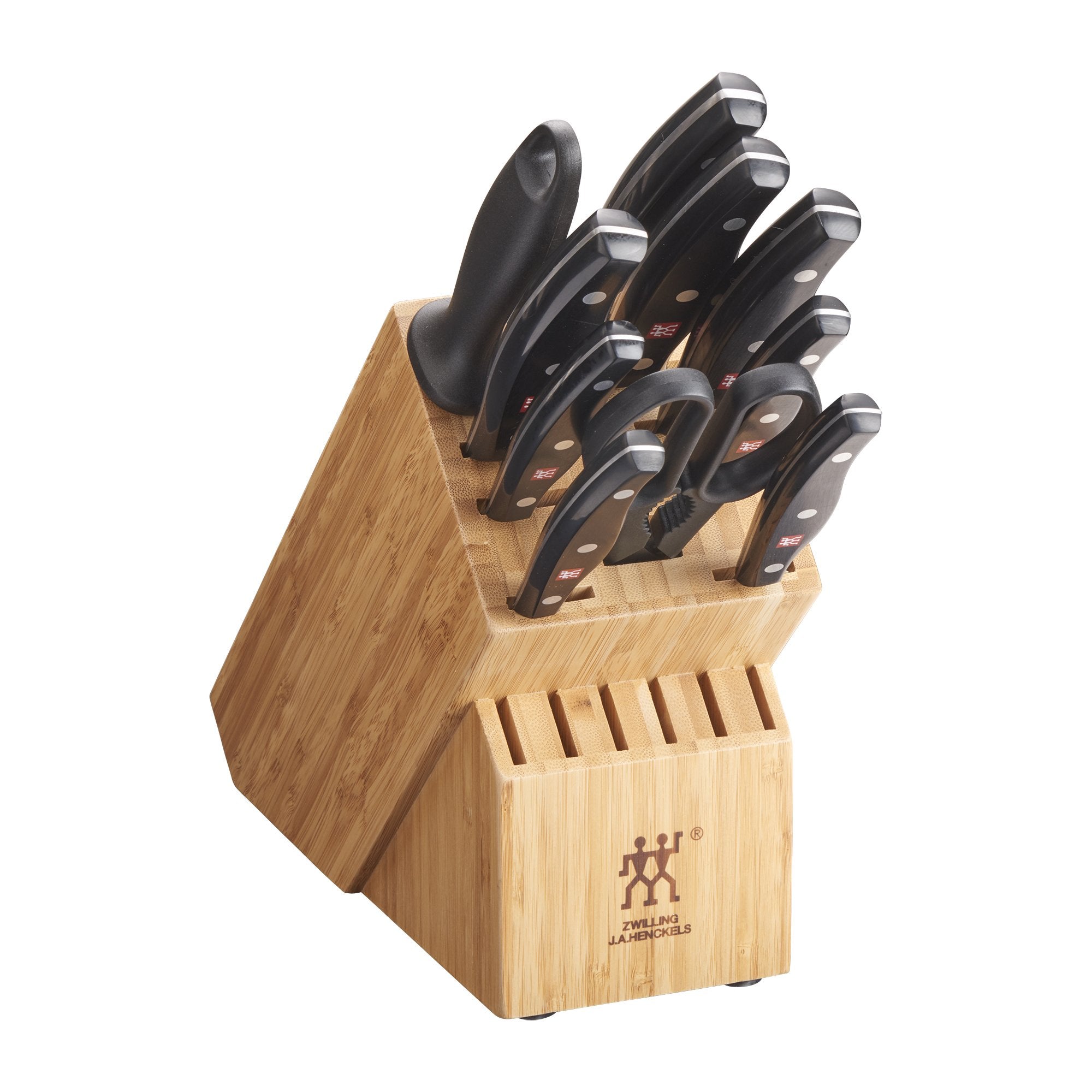 ZWILLING Twin Signature 11-Piece German Knife Set with Block, Razor-Sharp, Made in Company-Owned German Factory with Special Formula Steel perfected for almost 300 Years, Dishwasher Safe