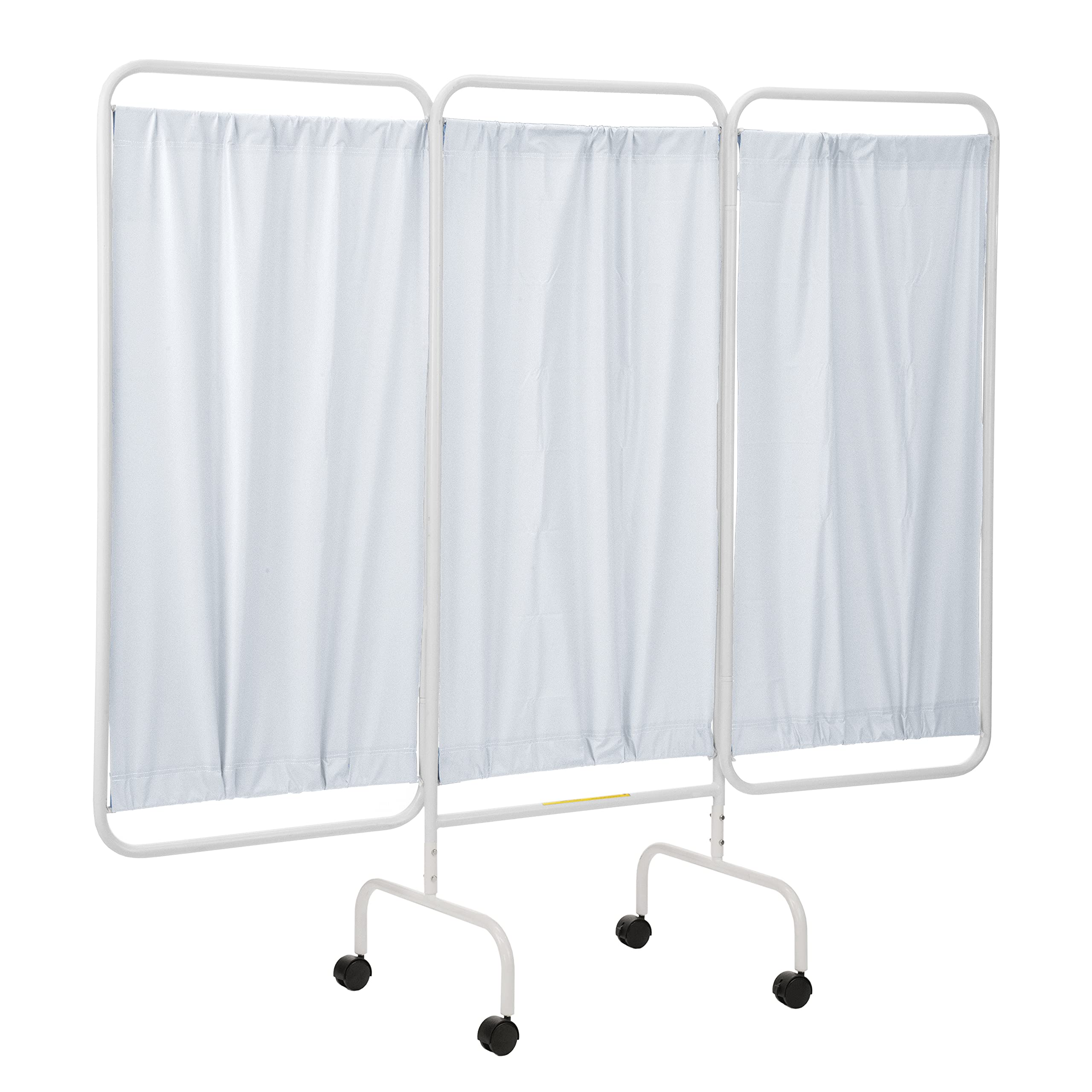 R&B Wire® PSS-3C, Three Panel Mobile Medical Privacy Screen Room Divider, Professional Grade, White