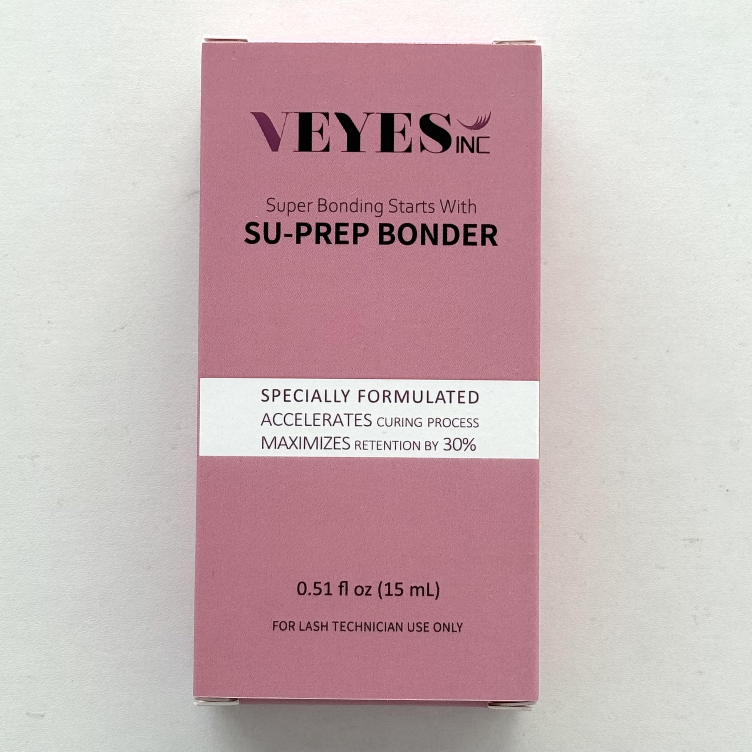 VEYES INC Super Lash Bonder for Eyelash Extensions. Glue Accelerator, Lash Sealant, Adhesive Companion, Reducing Glue Fumes and Extending Eyelash Retention Time. Professional Eyelash Supplies 15ml