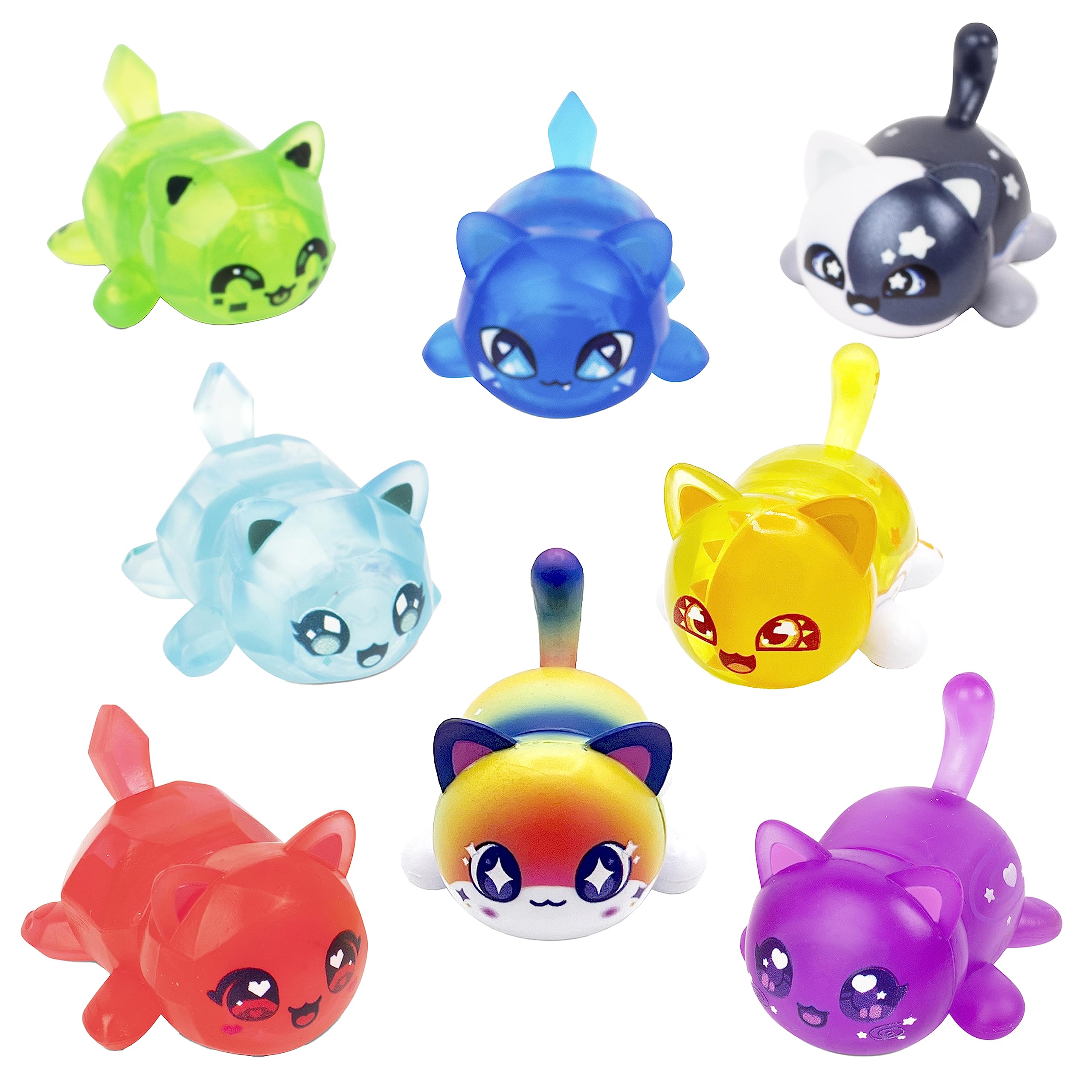 Aphmau Mystery MeeMeows Surprise Figures 6 Pack; Wildy Popular; 8 Possible Mini MeeMeows Figures to Collect, Including Donut / Fairy & Mermaid Cat