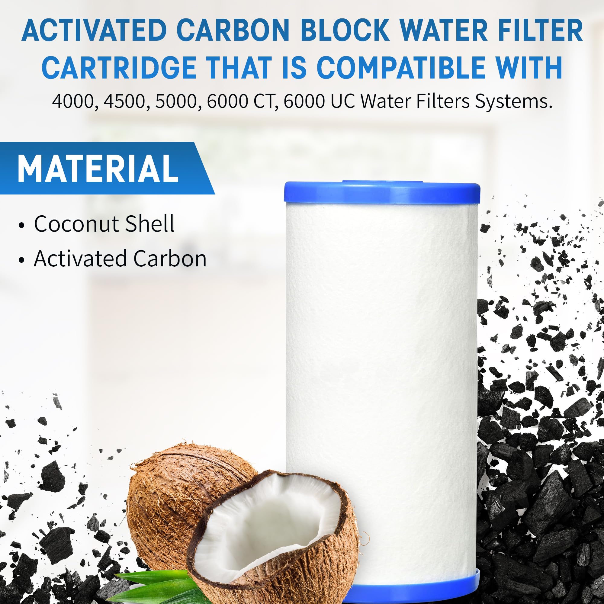 CFS COMPLETE FILTRATION SERVICES EST.2006 Compatible Fit Frescapure 4000 4500 5000 6000 Water Filter Replacement