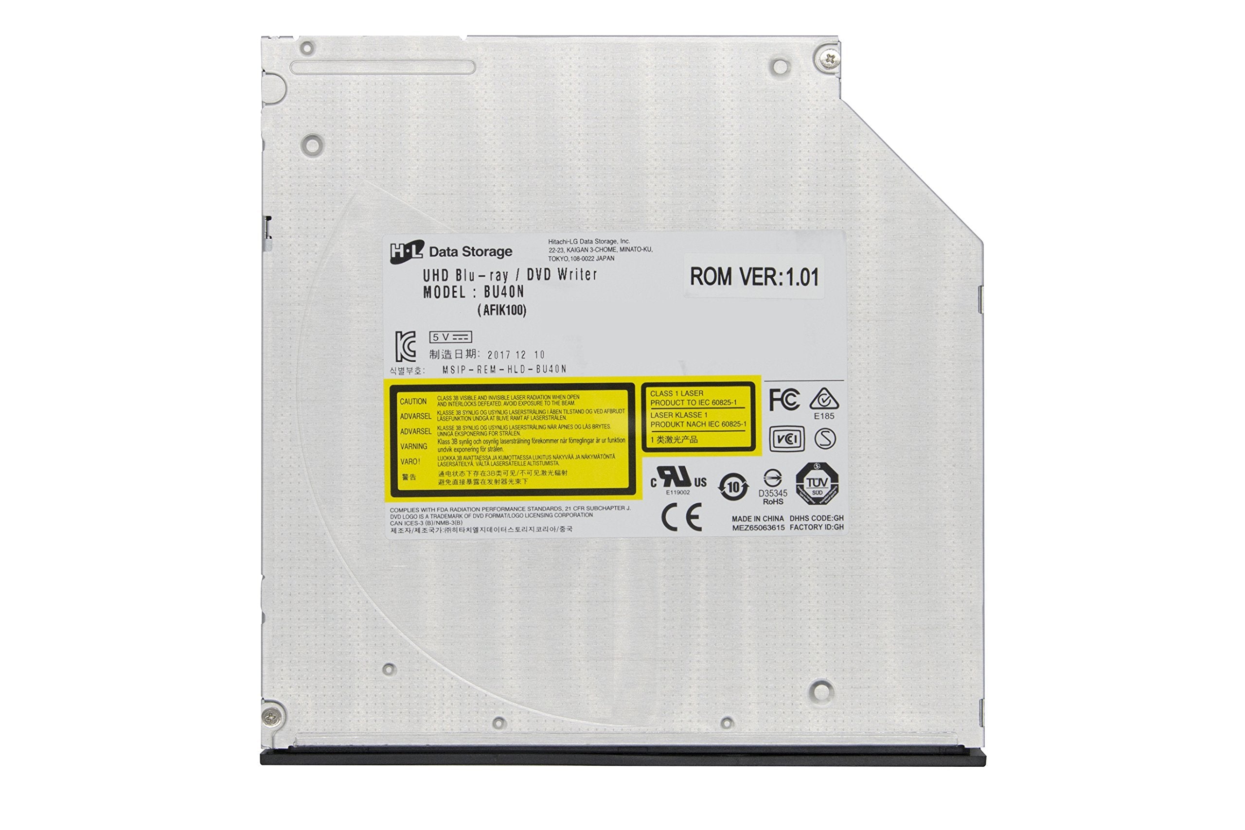 HLDS BU40N Ultra Slim Internal Ultra HD Blu-Ray Optical Drive/ 9.5mm/ UHD Drive