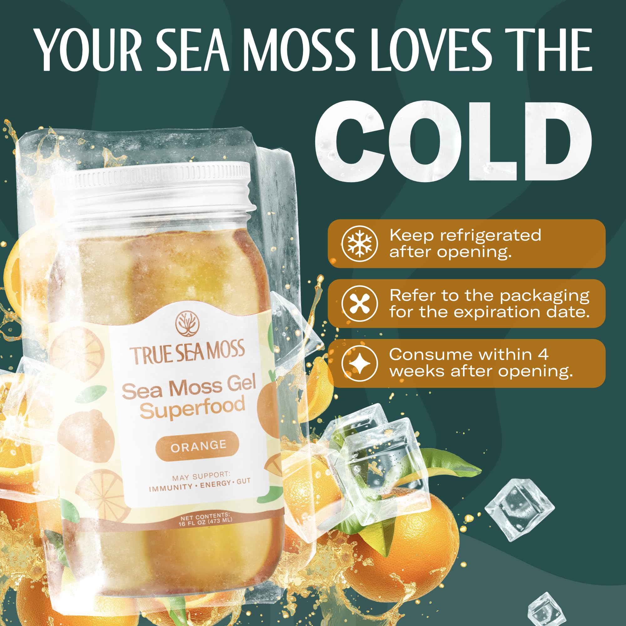 Sea Moss Gel Bundle – Mango, Pineapple & Orange – Wildcrafted Seamoss with Fresh Fruits & Sea Vegetables – Vegan Superfood for Digestion, Immunity & Energy – Made in USA
