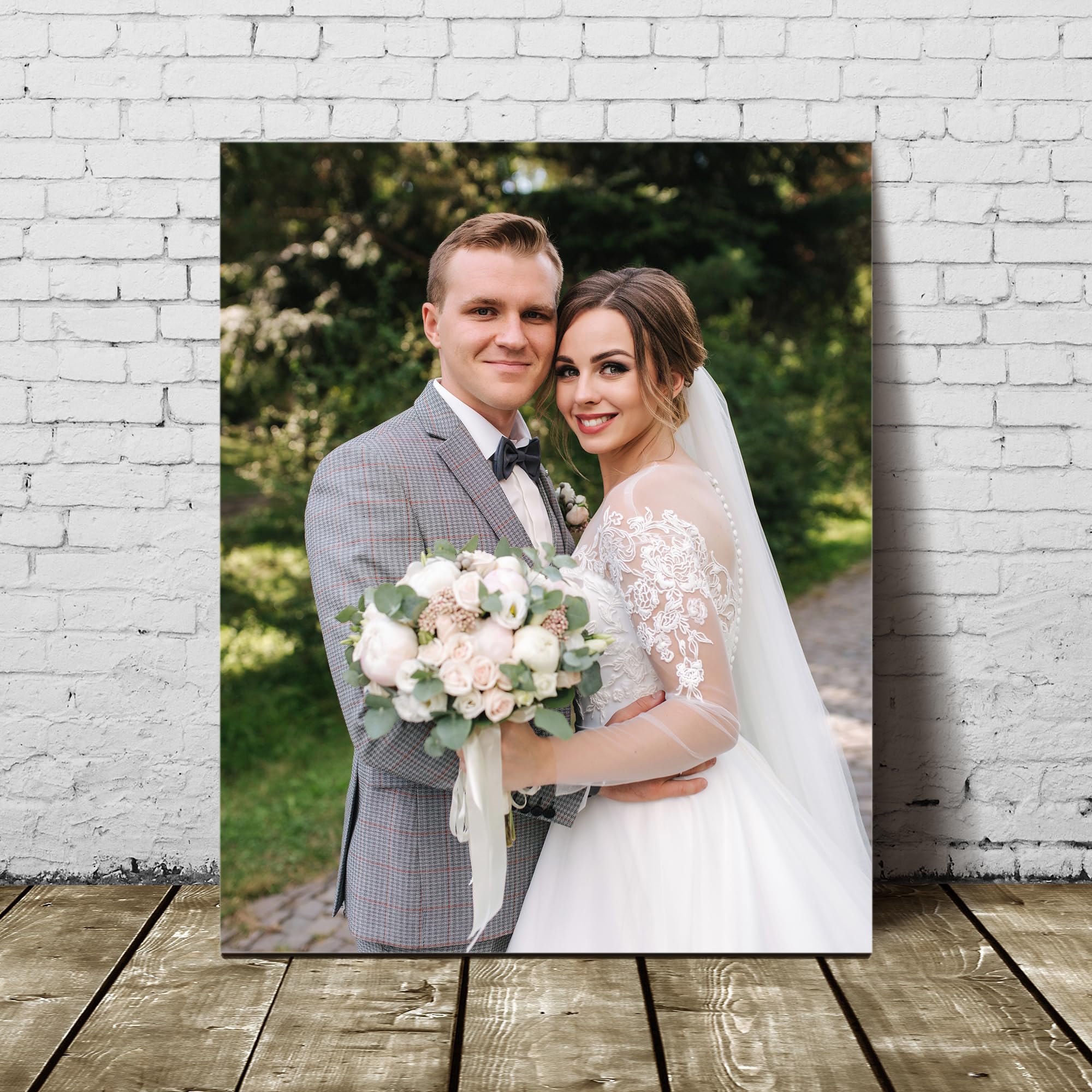 GagetElec Custom Canvas Prints with Your Photos,Personalized Canvas Pictures Prints,Customized Canvas Wall Art Decoration for Family, Baby, Pets,Home Office Decor, Christmas &Thanksgiving Gifts (8L" x 10W")