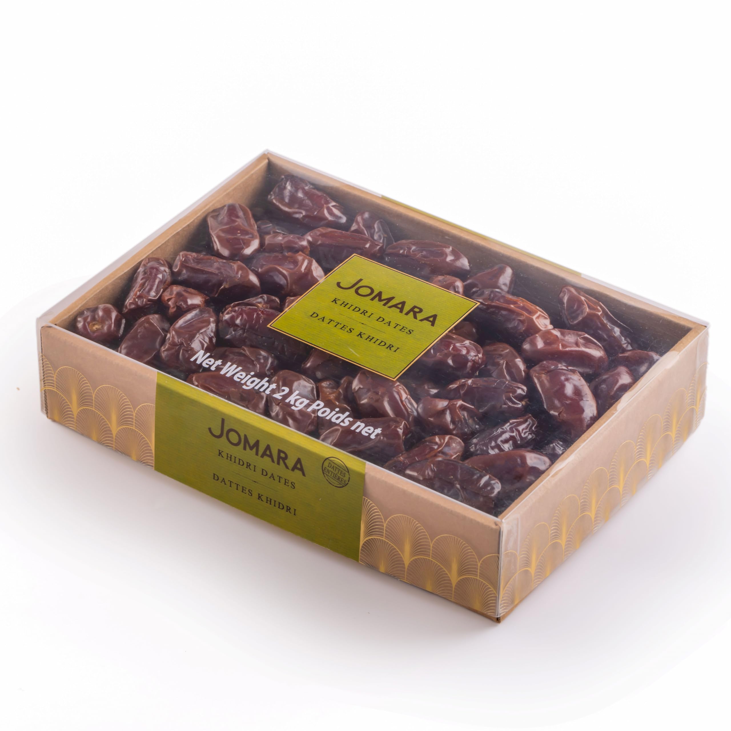 Jomara Khidri Whole Dates | 4.4 lbs | Natural Dried Dates | Healthy Snack | Natural Source of Fiber and Antioxidants | Vegan, Gluten Free, Paleo, Dairy Free