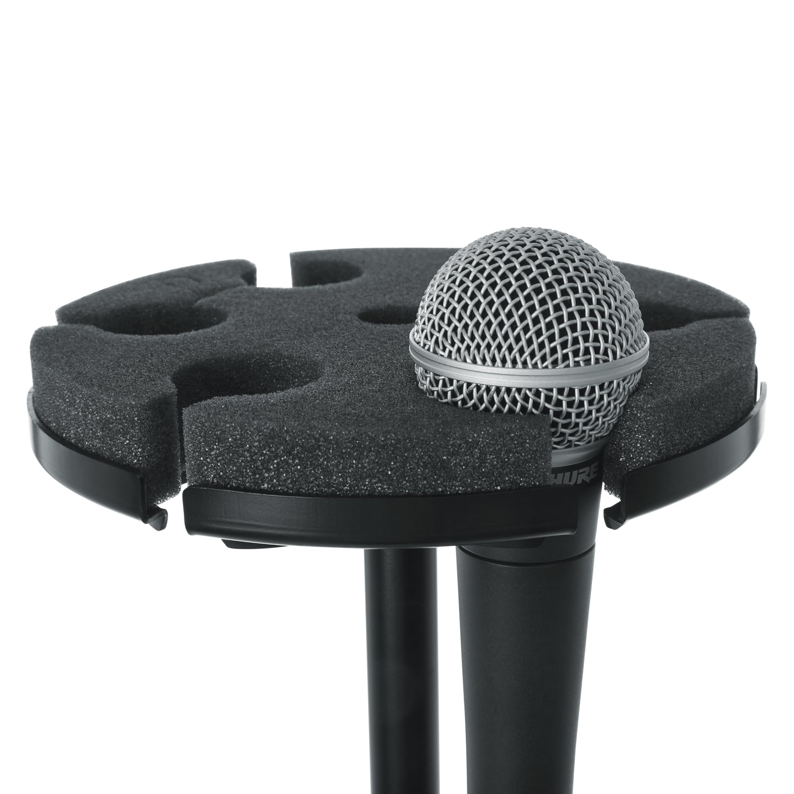 Gator Frameworks GFW-MIC6TRAY Multi Microphone Tray Designed to Hold 6 Mics