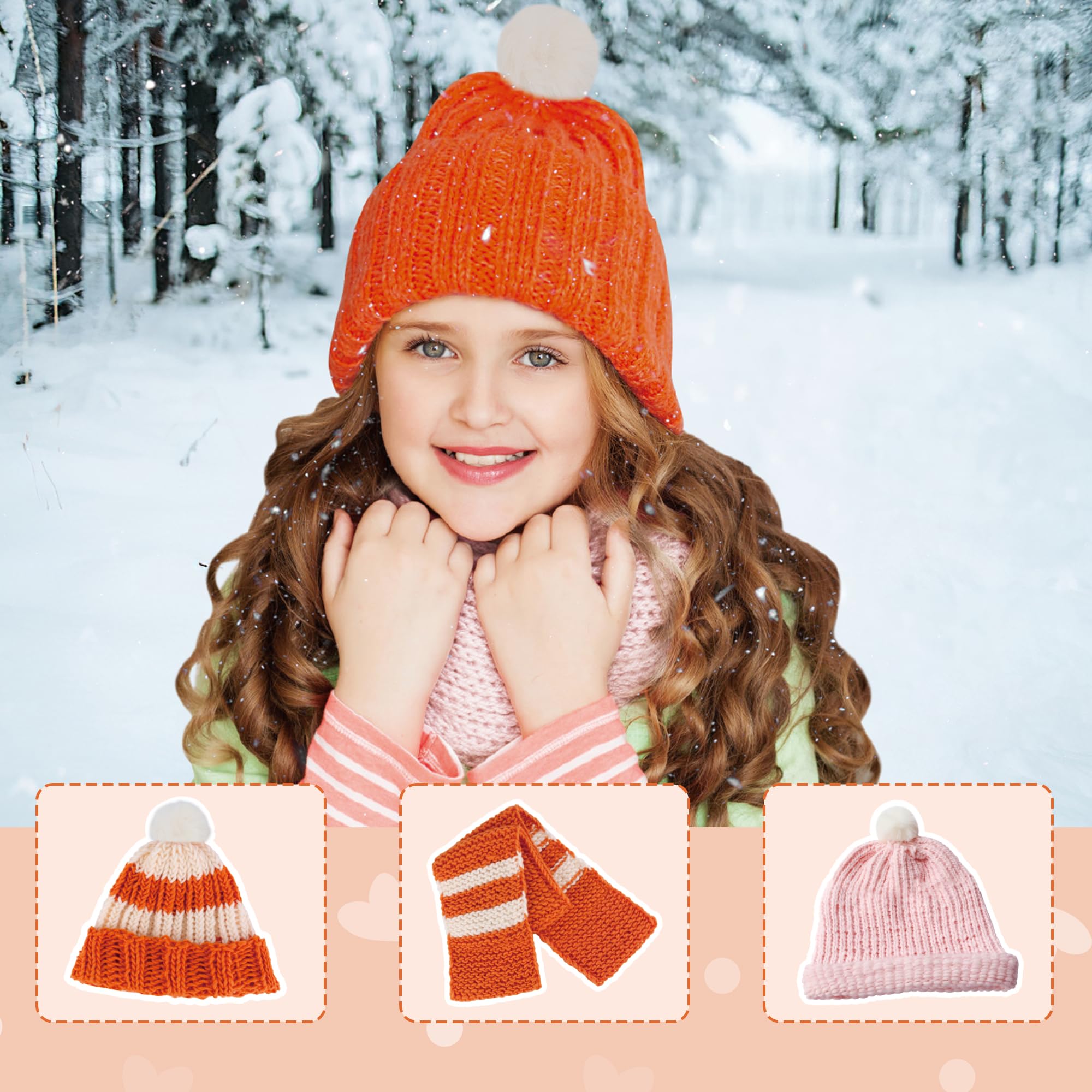 QXHOL Knit Hat Scarf Knitting Loom Kit - DIY Craft Kit for Beginners,Create Custom Hats & Scarves Ideas Christmas Birthday Gifts for Girls & Boys,Toys for Age Kids 6 7 8 9 10 11 12
