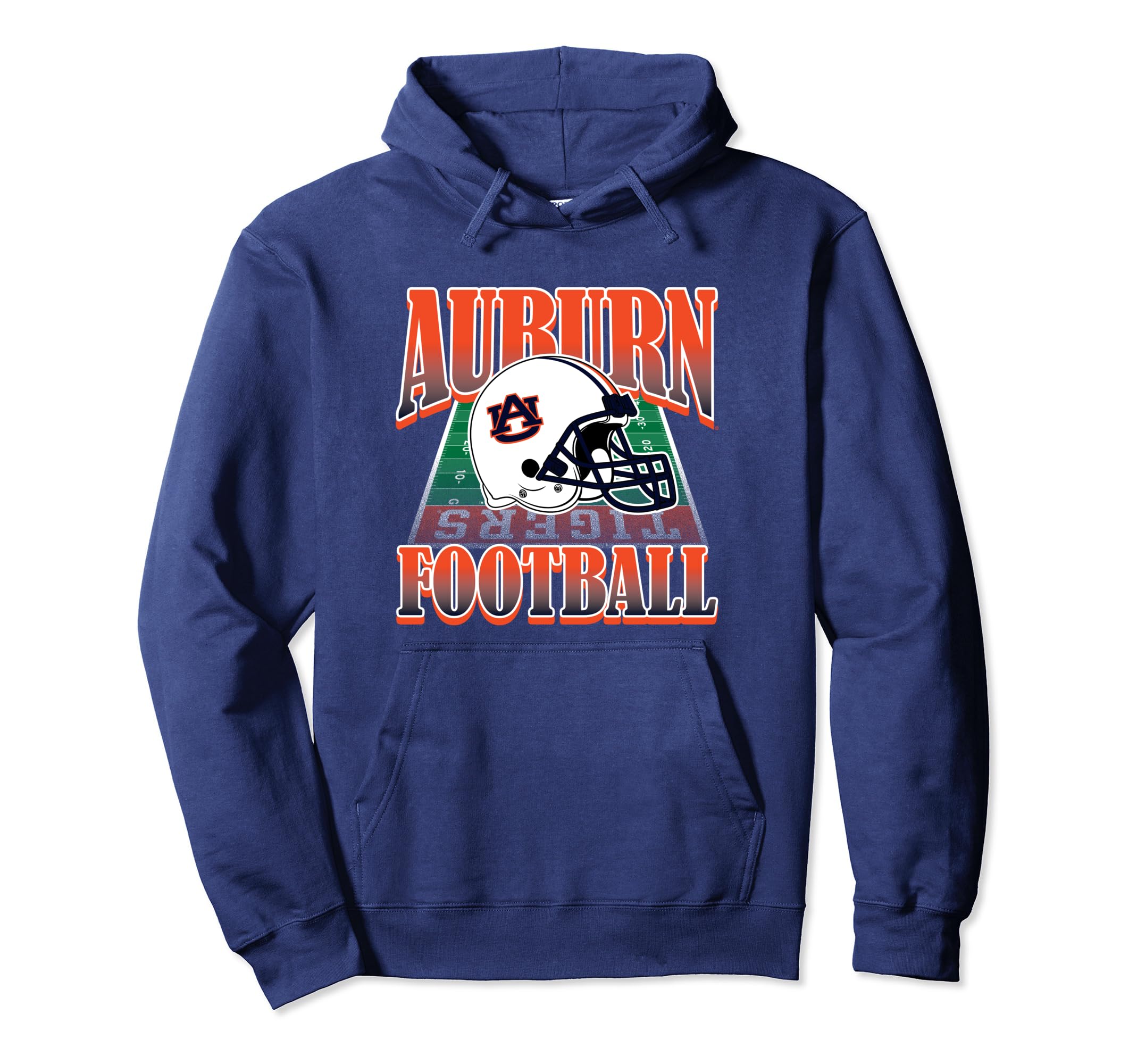 Auburn Tigers Vintage Football Helmet 90's Navy Pullover Hoodie