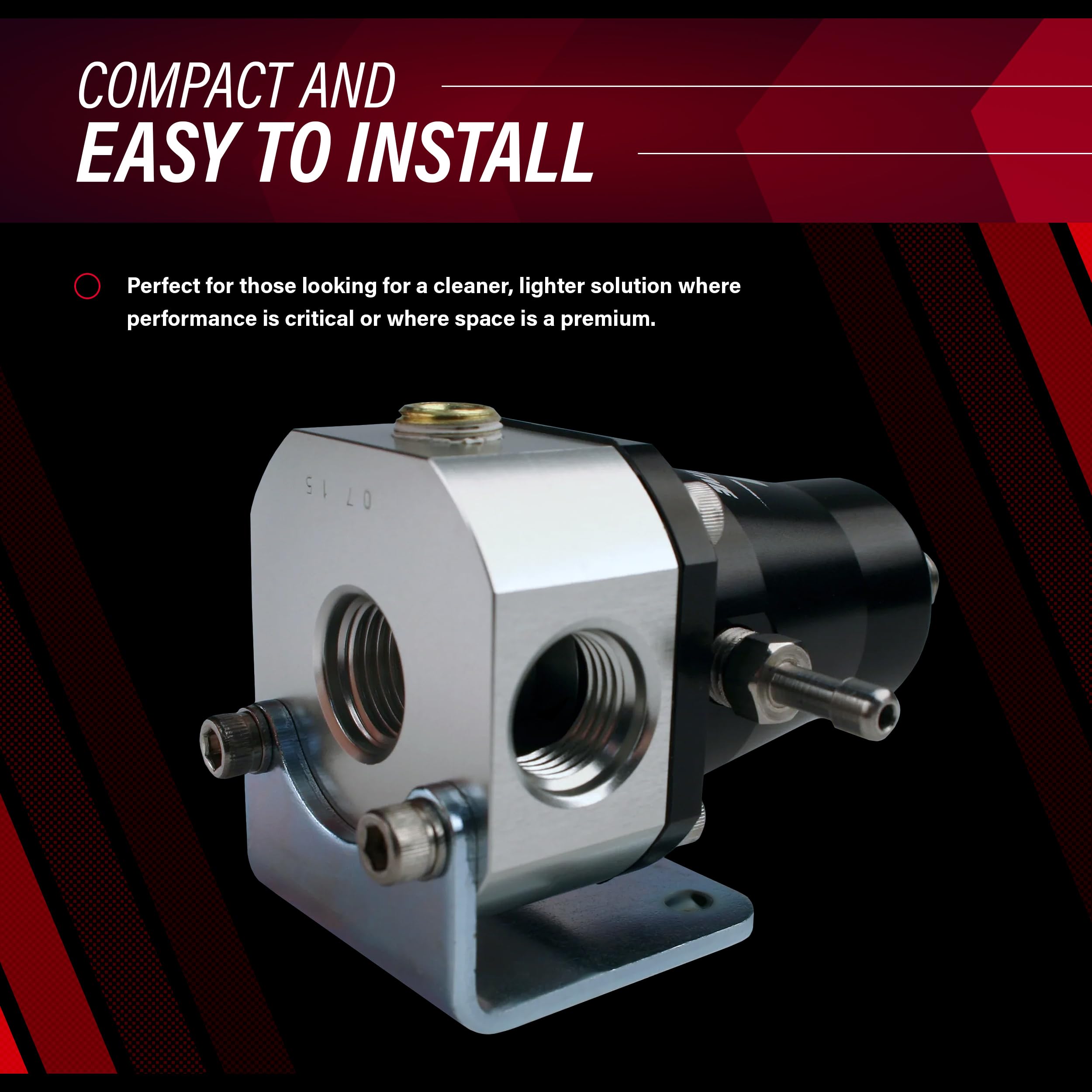 Aeromotive 13129 Regulator, EFI Bypass, Adjustable (2) -6 inlets, (1) -6 bypass