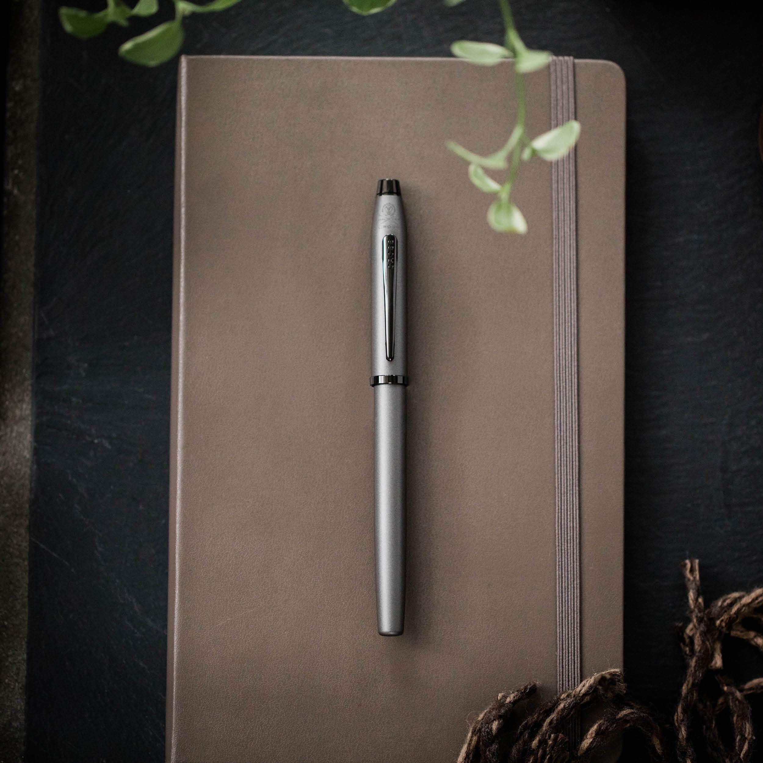 Cross Century II Ballpoint Pen, Black Lacquer with 23KT Gold-Plated Appointments