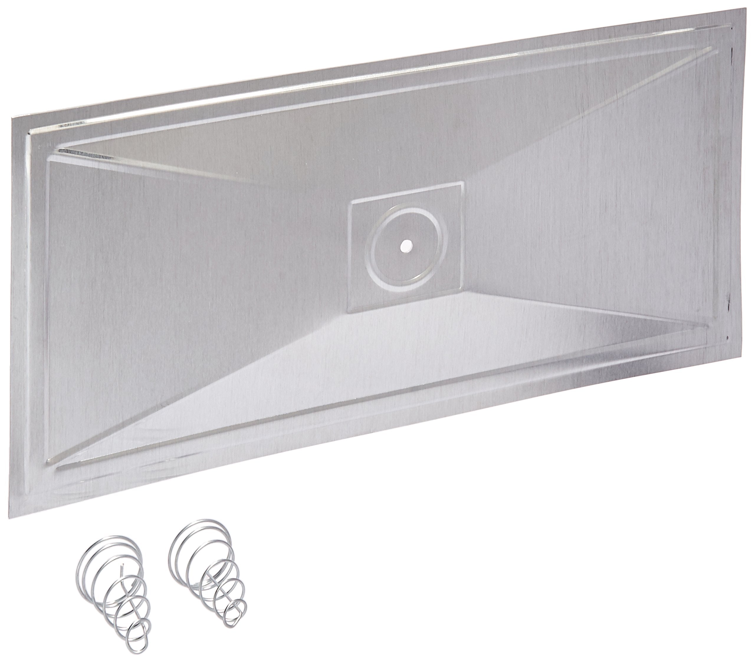 GAF Master Flow 16 in. x 8 in. Aluminum Foundation Vent Covers (2-Pack) – Prevent Frozen Pipes, Debris, Easy Mounting, Aluminum Construction, Includes 2 Covers & Springs - FVC168