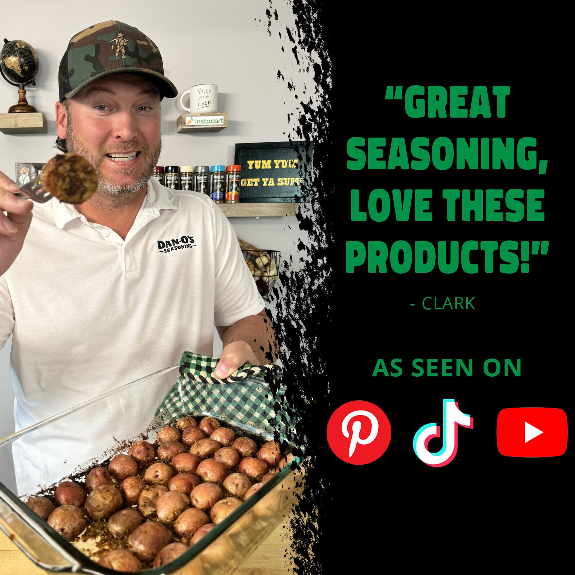 Dan-O's Spicy Seasoning - Seasoning for Chicken, Meats, Rub - All-Purpose, All-natural, Sugar Free, Zero Calorie Seasoning for Cooking & Grilling Anything with a spicy kick - Medium bottle (8.9 oz)