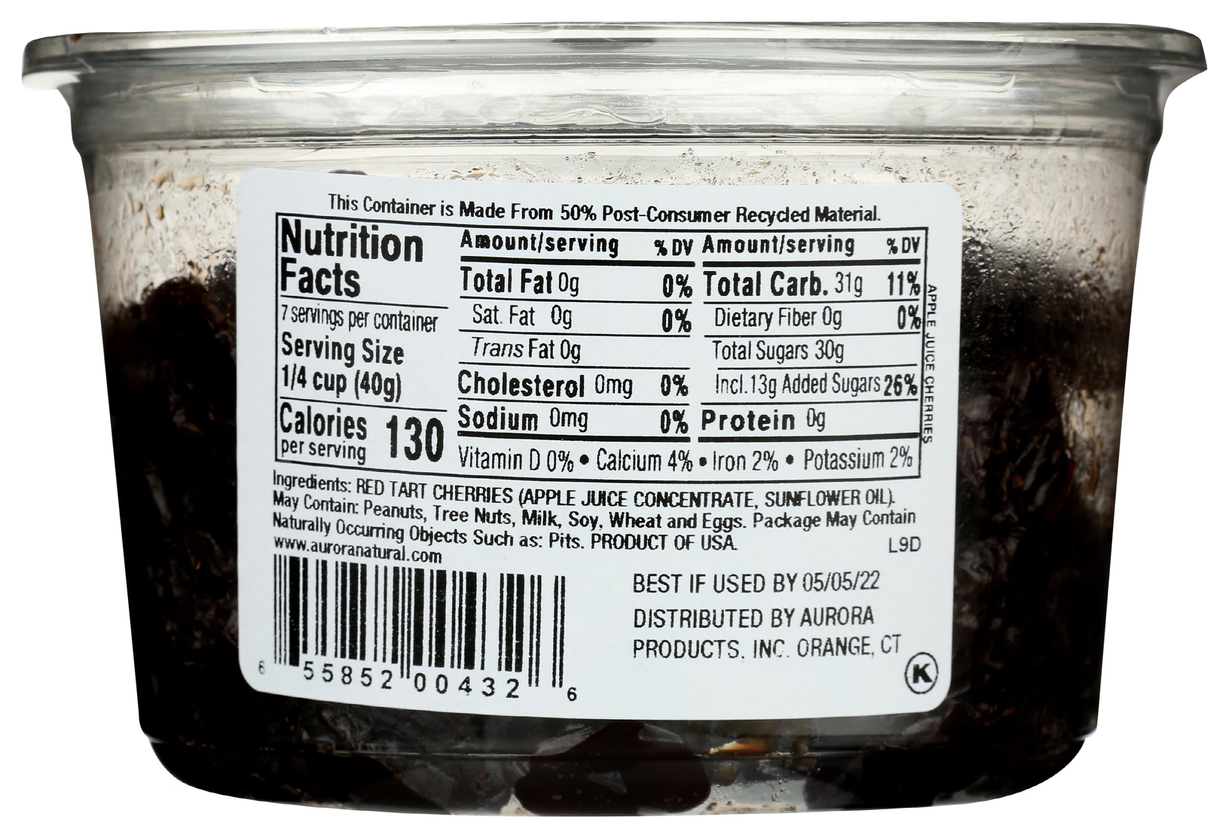 Aurora Natural Products Apple Juice Infused Cherries, 10 Ounce