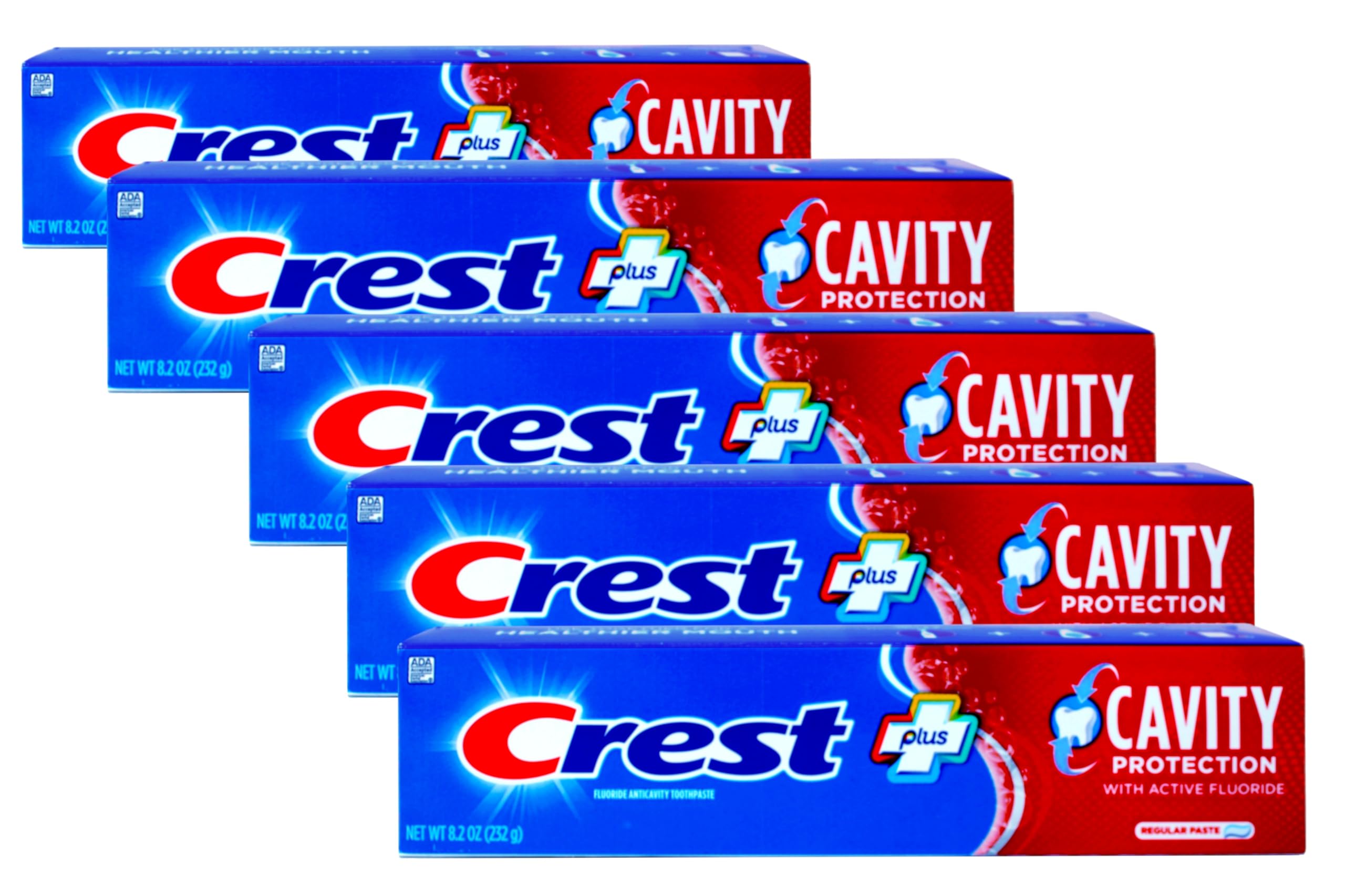 Crest Cavity Protection Toothpaste Regular - 8.2 oz, Pack of 5
