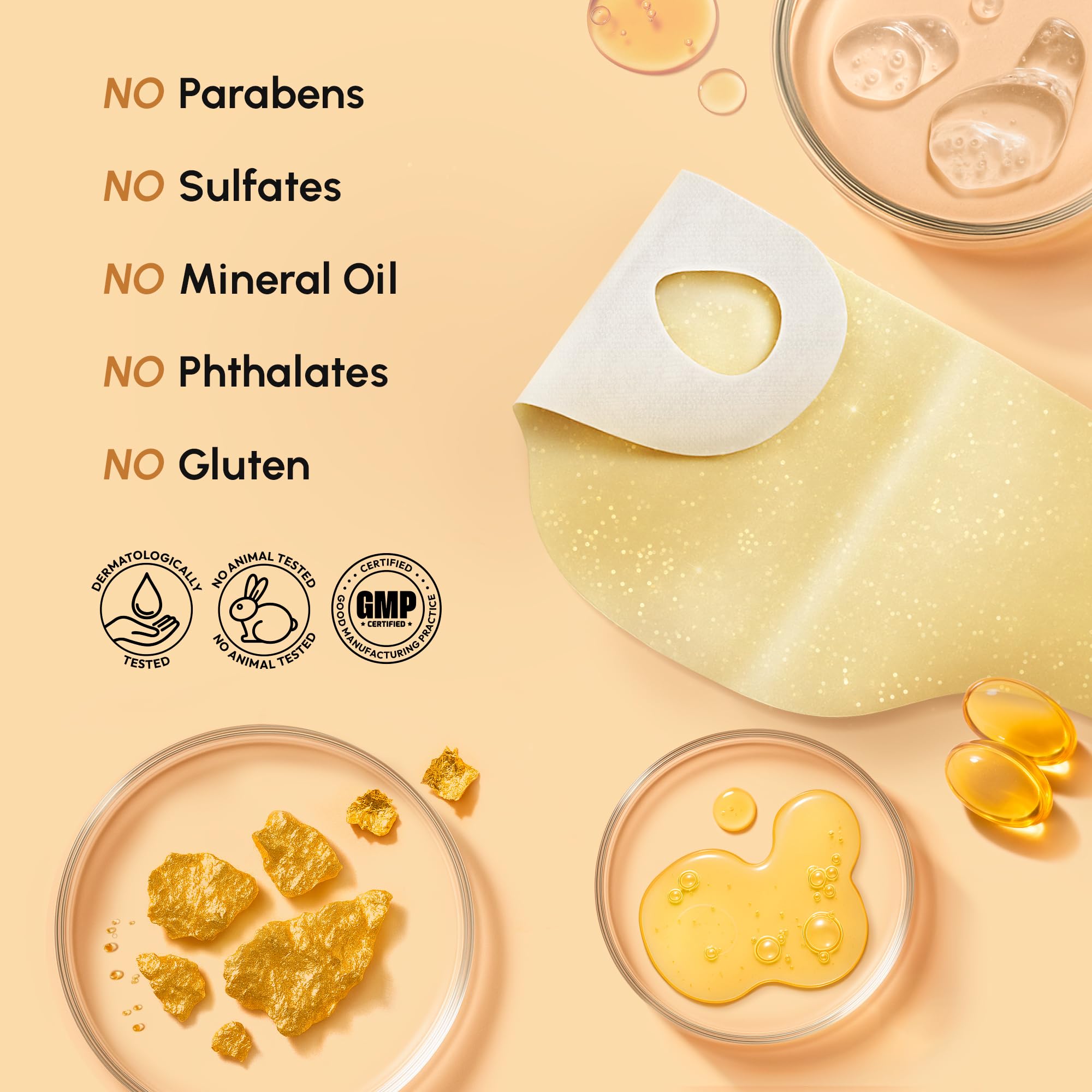 MAREE V Line Lifting Mask with 24K Gold – Deep Collagen Face Mask for Women – Jawline Shaper Mask with Retinol & Hyaluronic Acid – Neck Tightening & Firming - Double Chin Strap for Face Lift