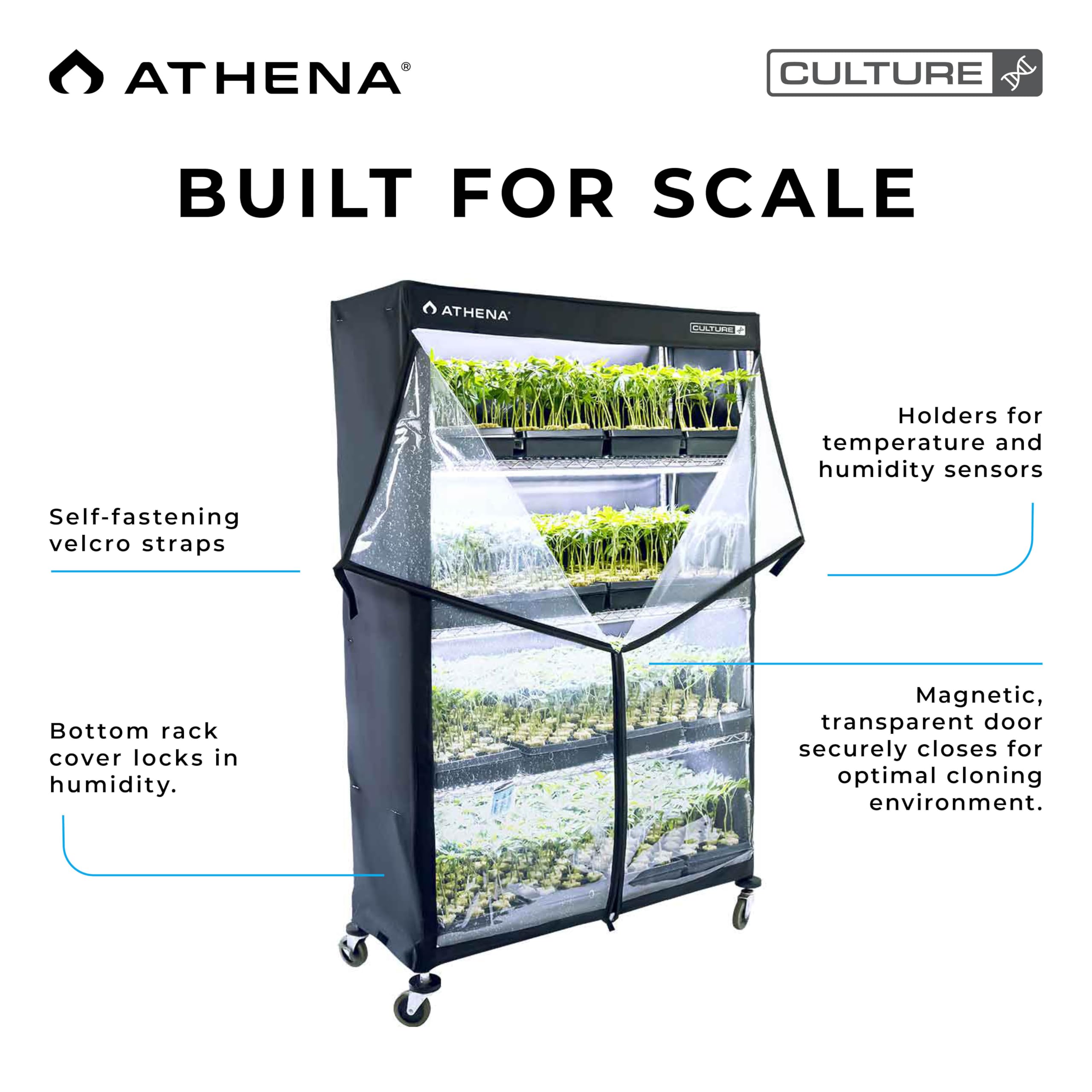 Athena VPDOME Cloning Rack Cover Shelf Accessory | Durable Fabric Dome for Plant Propagation Shelf | Humidity Domes for Propagation, Plant Grow Tent | TC-VPD (Rack Not Included)