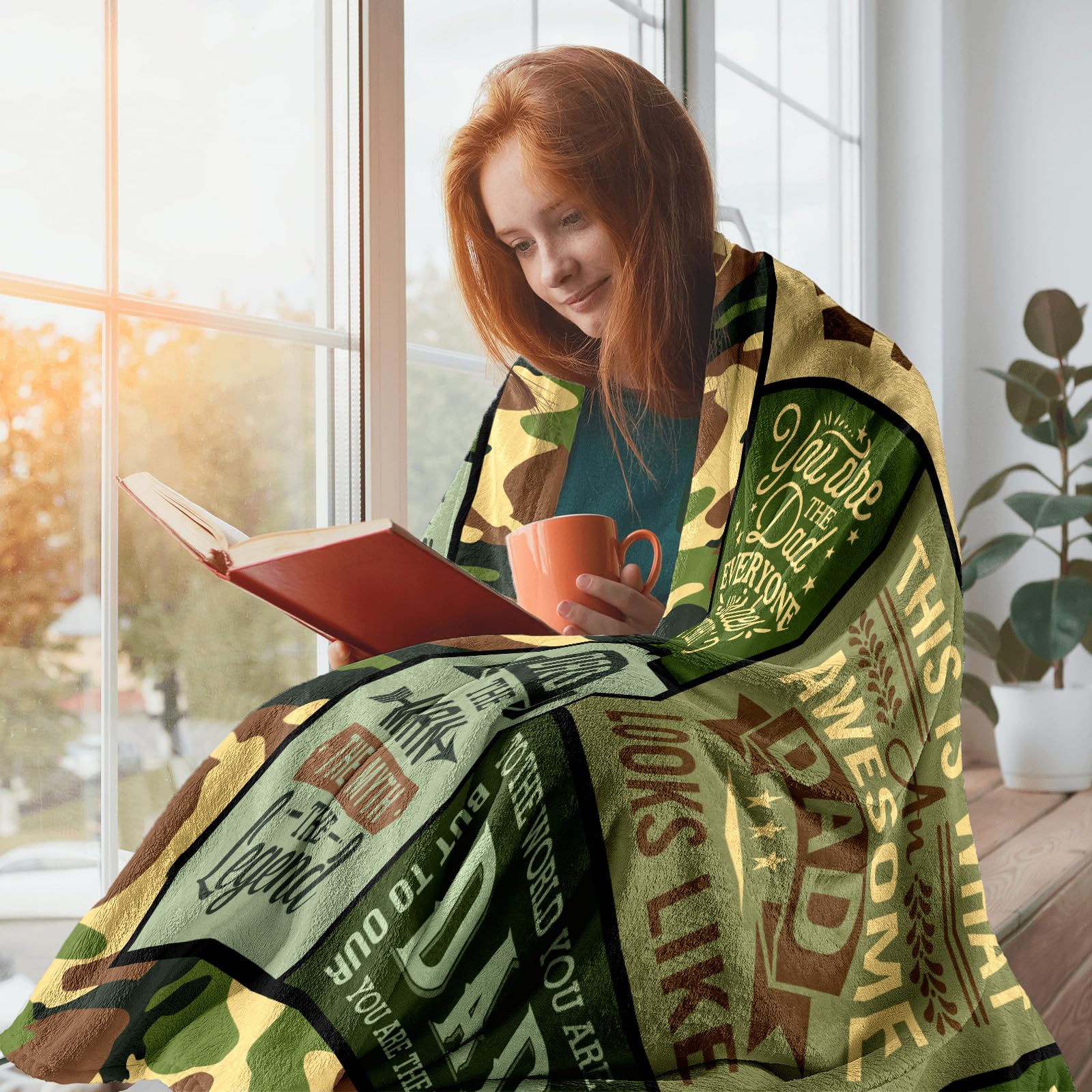 HCDER Grandpa Gifts from Grandkids, Gift for Grandpa Blanket 60"x 50", Grandpa Gifts from Granddaughter/Grandson, Grandpa Birthday Gifts, Best Grandpa Gift Ideas for Fathers Day Christmas Anniversary