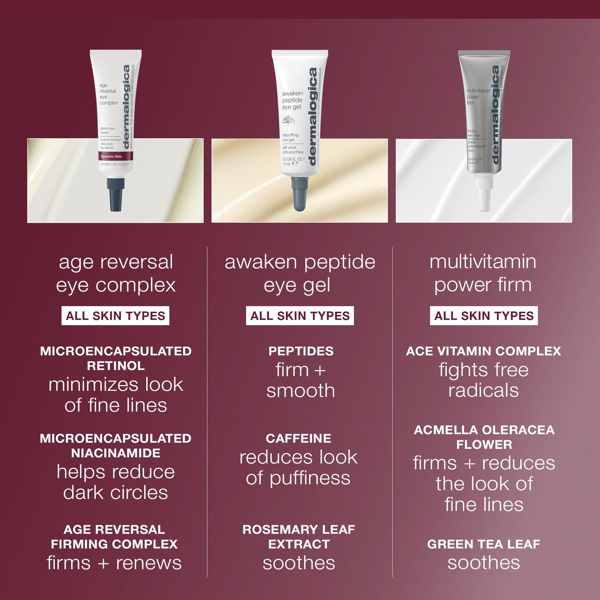 Dermalogica Age Reversal Eye Complex (0.5 Fl Oz) Anti-Aging Retinol Eye Cream - Targets and Reverses Signs of Skin Aging, Wrinkles and Dark Circles