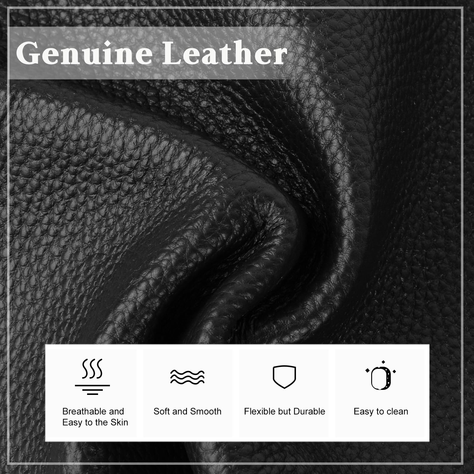 befen Black Genuine Leather Crossbody Purses for Women, Cell Phone Bags with RFID Pocket Small Women's Crossbody Handbags, Light Weight Shoulder Purses for Women