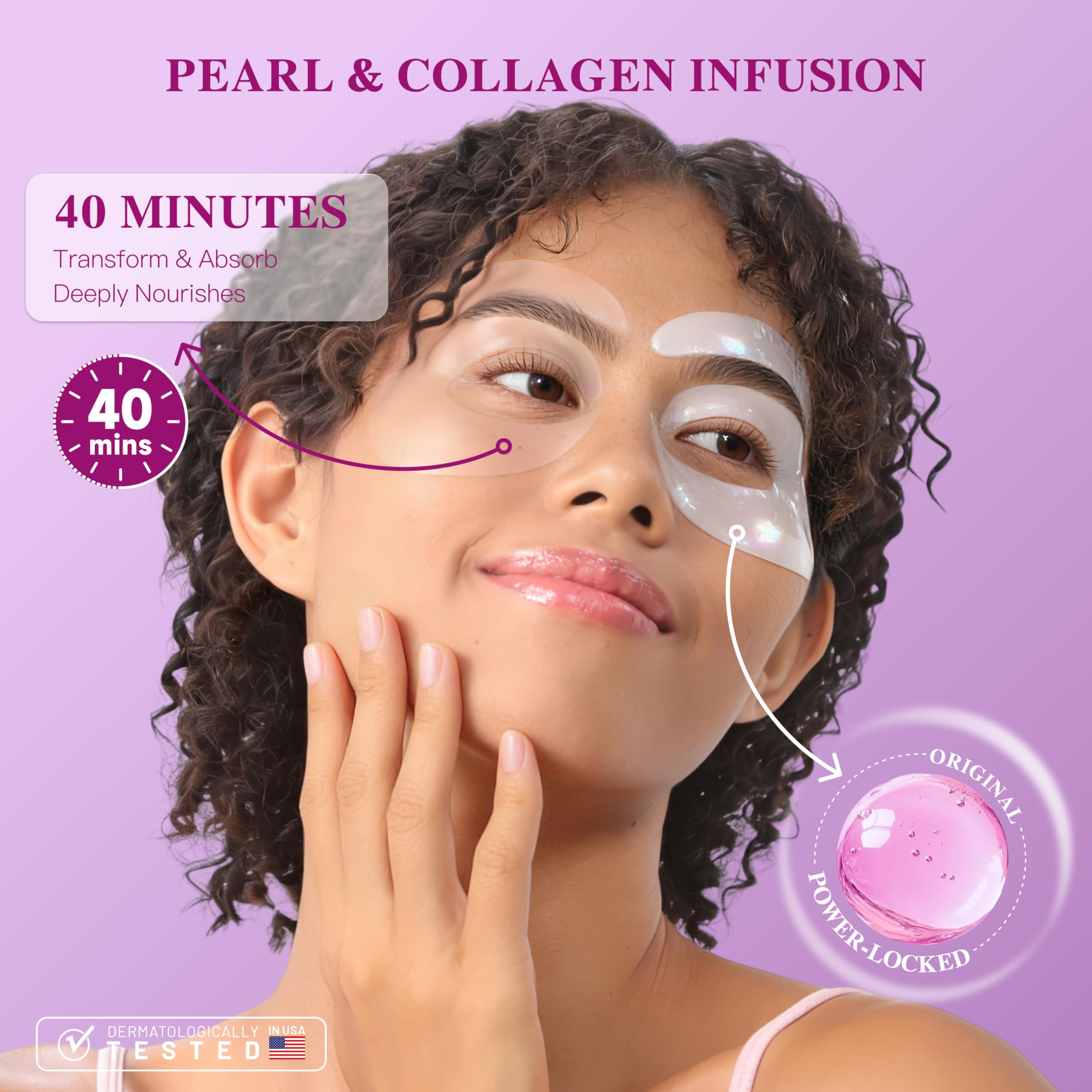 ICIKOL Under Eye Patches with Collagen, Eye Patches for Puffy Eyes and Dark Circles, 360° Under Eye Mask for Puffiness, Wrinkles, Fine Lines, Gifts for Women - Skin Care, 12 Pairs (White)