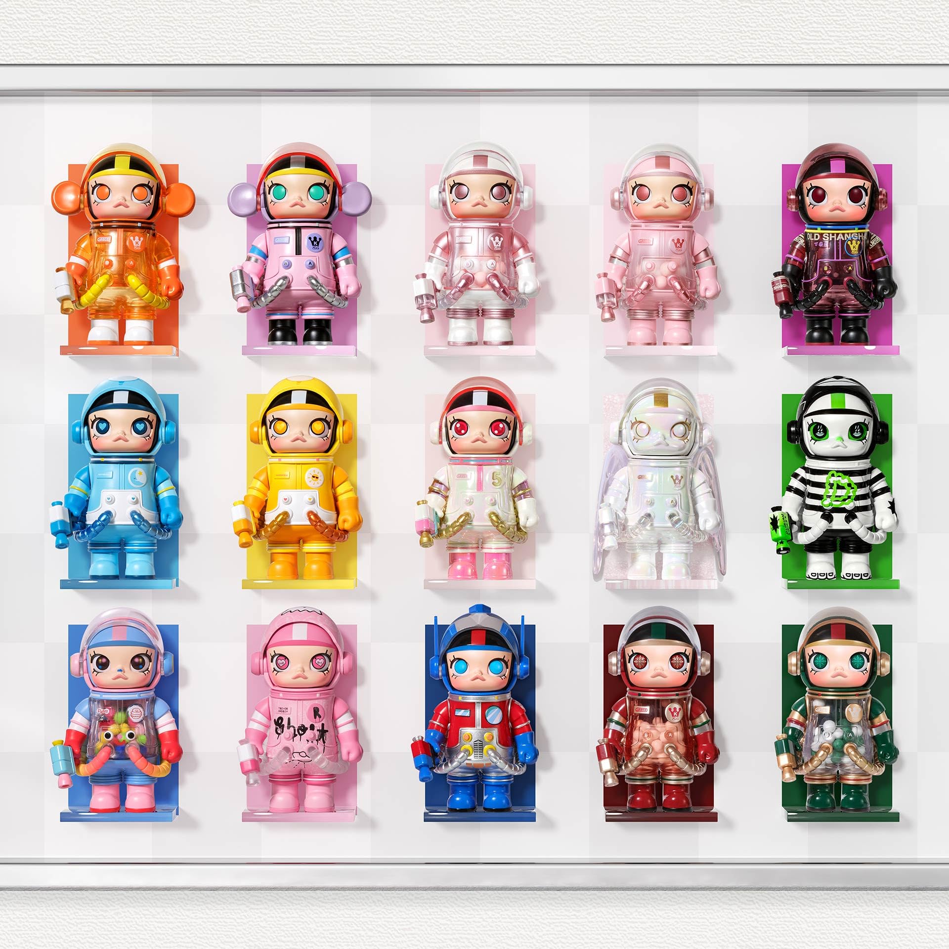 POP MART MEGA Space Molly 100% Series4 Blind Box Figures, Random Design Action Figures Collectible Toys Home Decorations, Holiday Birthday Gifts for Girls and Boys, Single Box