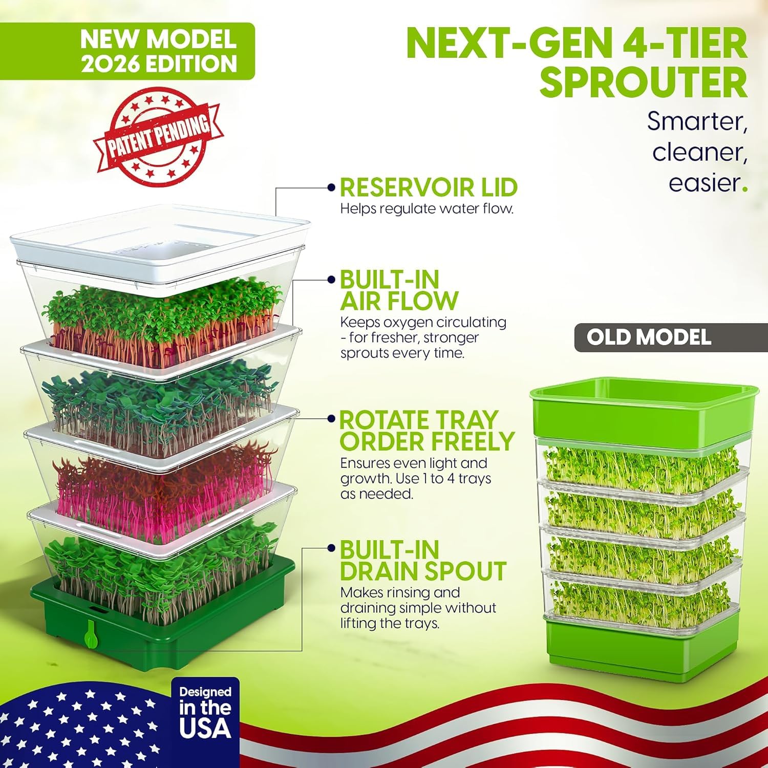 4-Tier Sprouting Growing Kit & Sprouting Seeds