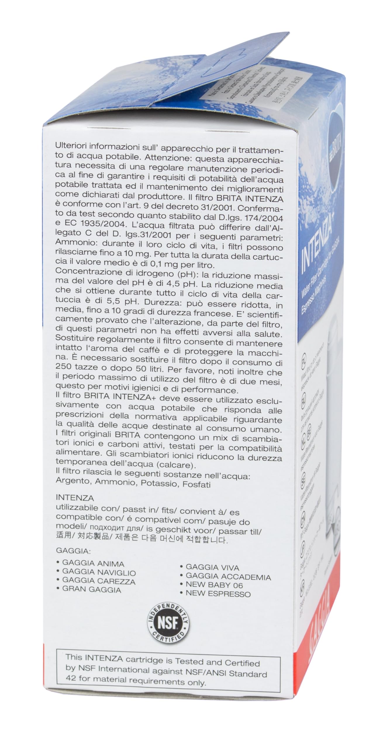 Intenza Water Filter for Gaggia Espresso Machines- Double Pack