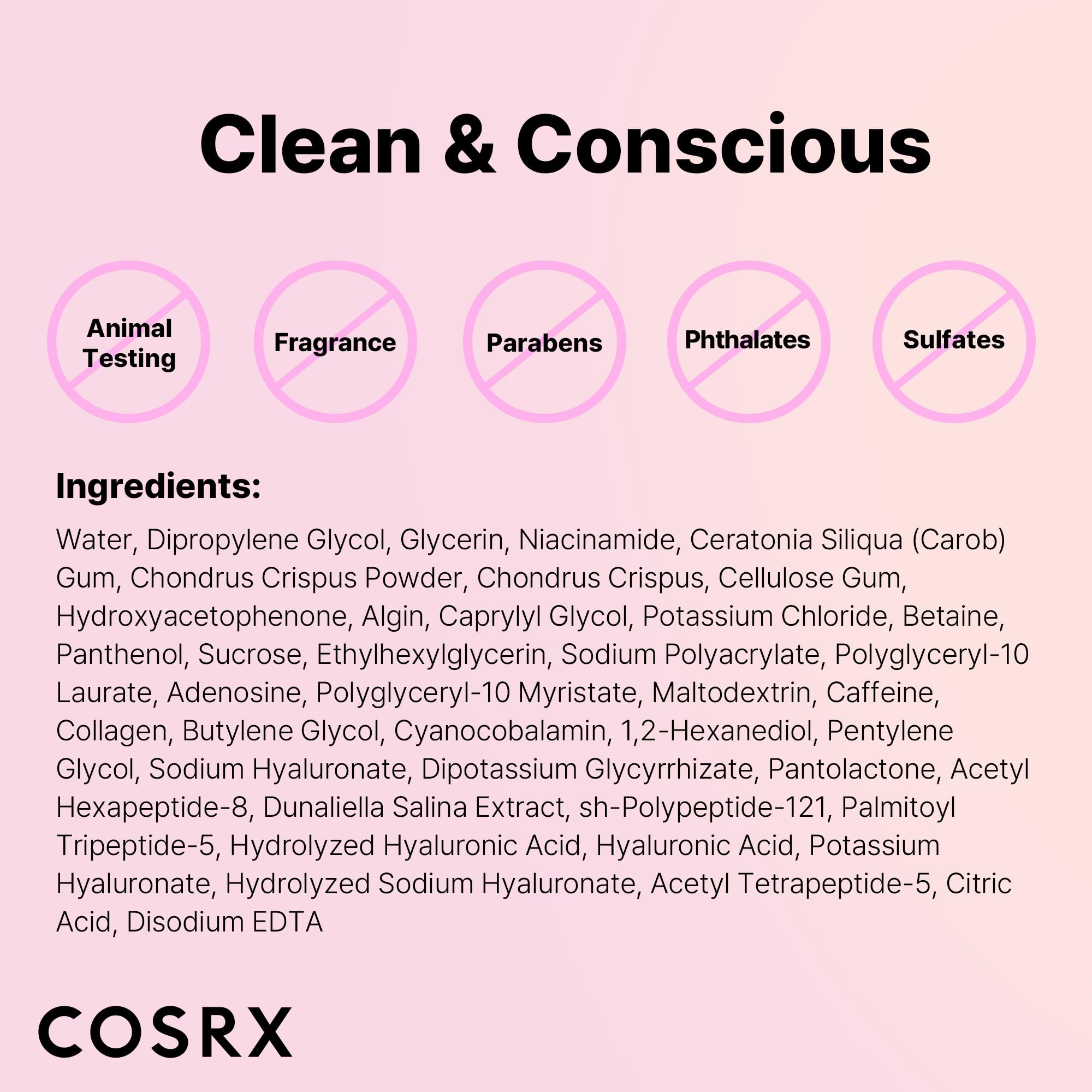COSRX Pink Peptides Collagen Lifting Glow Hydrogel Face Masks Skincare 3 EA, Collagen Face Mask, Travel Essentials, Overnight Face Mask, Korean SkinCare