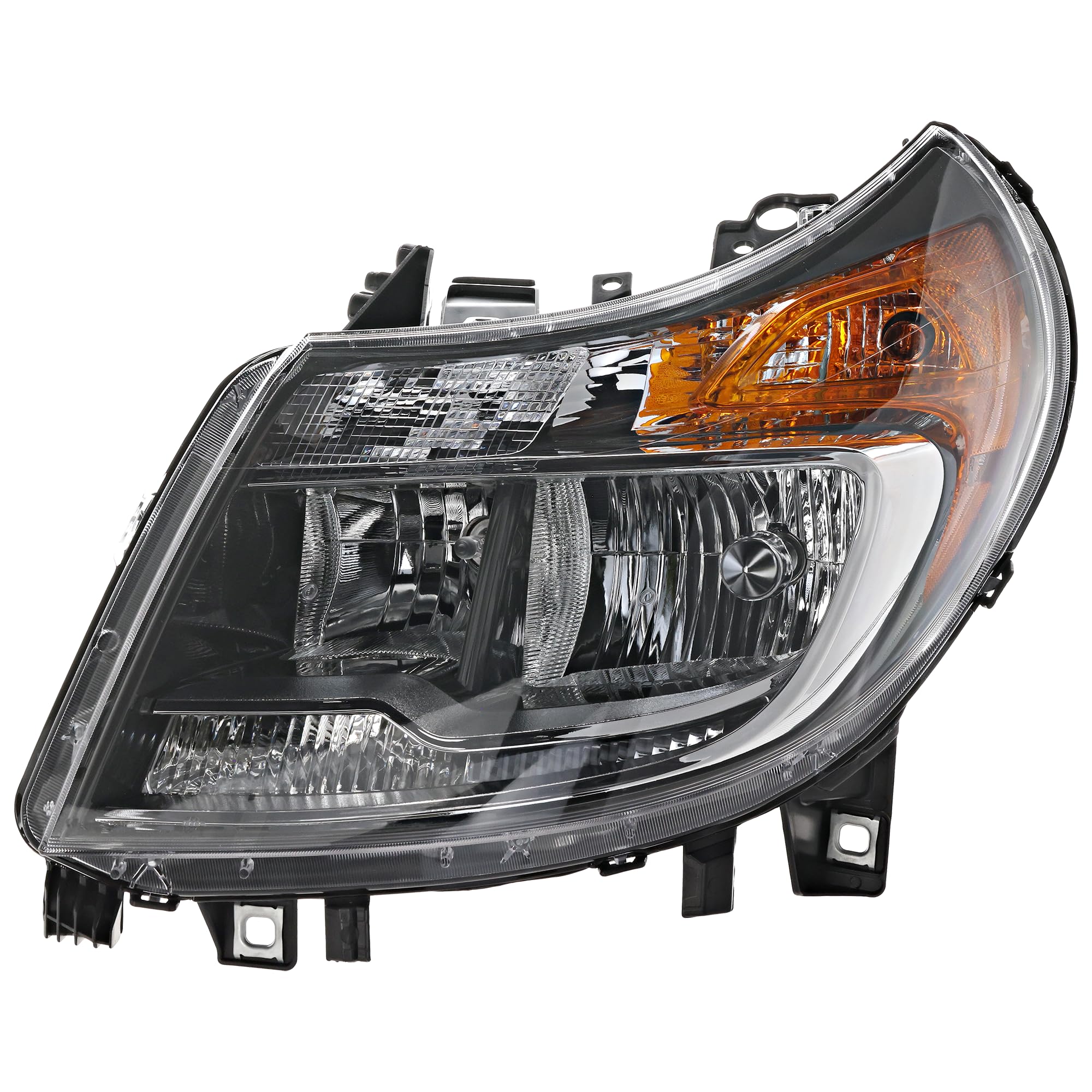 Evan Fischer Driver Side Headlight for Ram ProMaster 2500 Base 2014-2022 Also Fits ProMaster 1500 Halogen With bulb(s) Replaces# 68154589AL 68154589AK 68154589AI