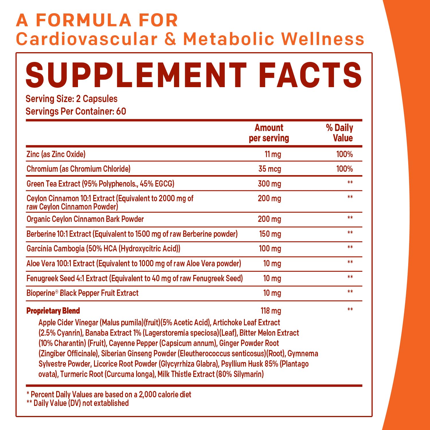 PrimeMD 21-in-1 Berberine Supplement with Ceylon Cinnamon, Chromium, Bitter Melon and Green Tea Extract (120 ct) &